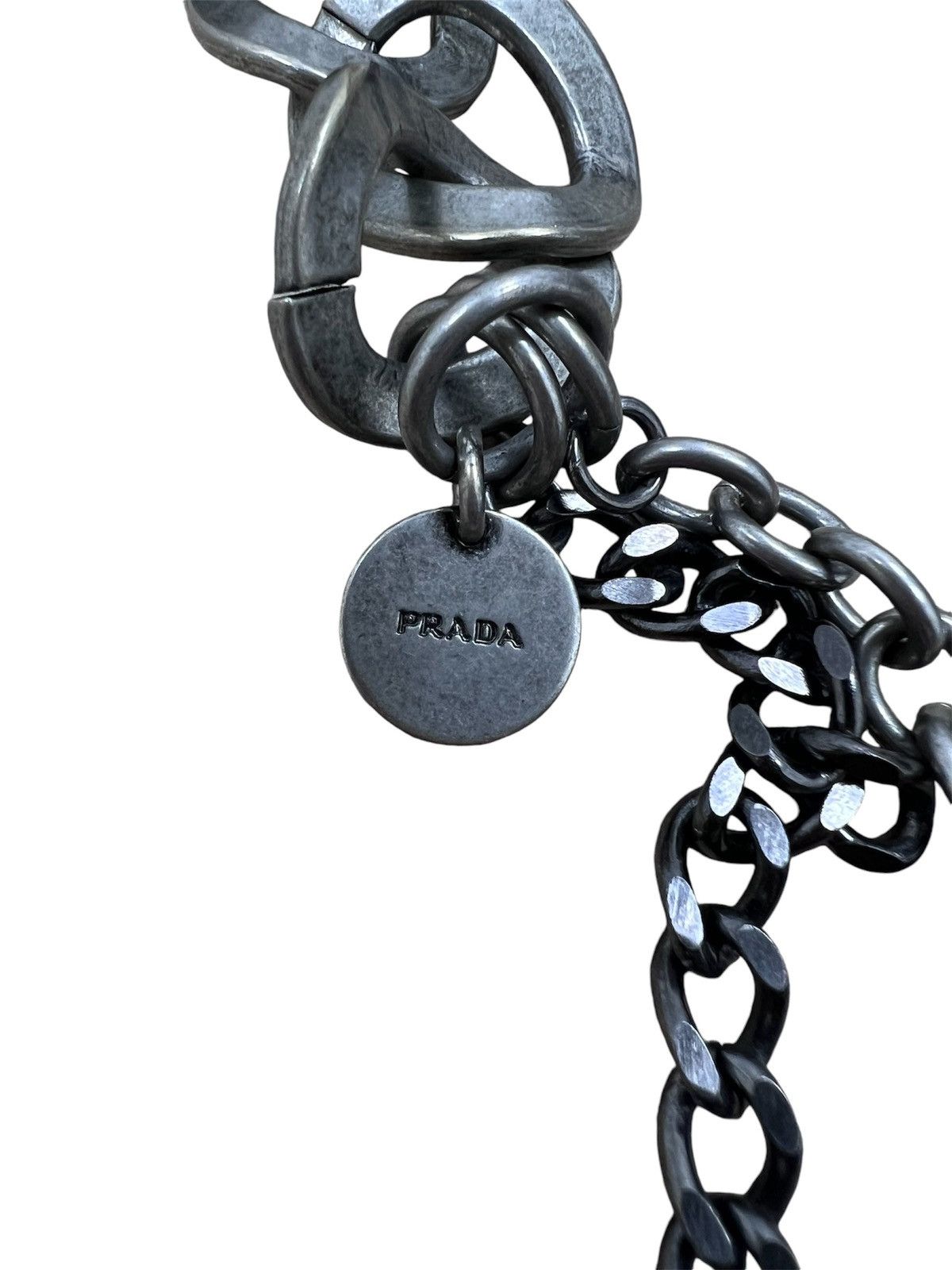 Prada × Vintage RARE✅✅VINTAGE PRADA COLLIER in Metallo Nacklace Crystal Size ONE SIZE - 3 Thumbnail