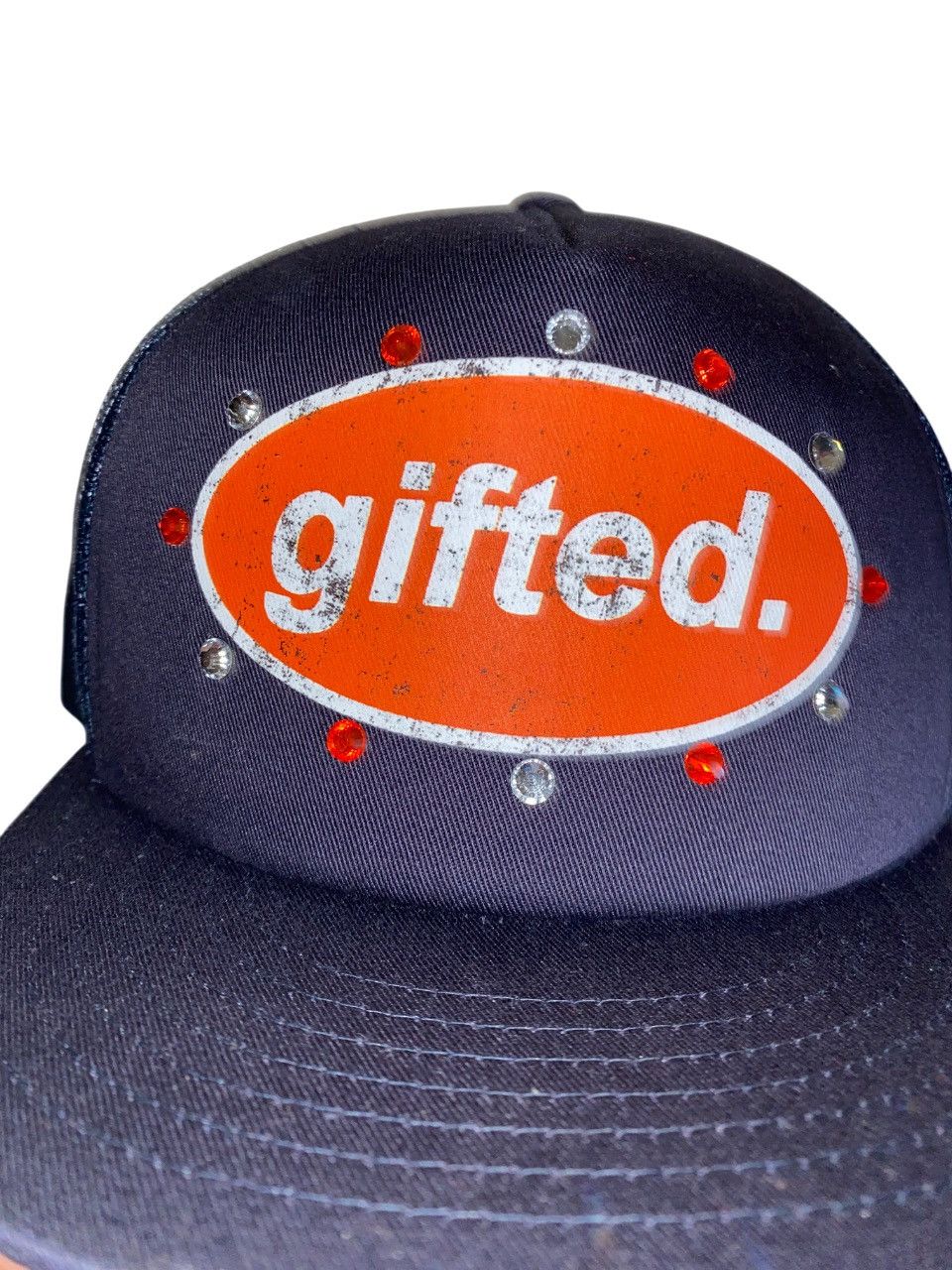 GIFTED SNAP BACK OS NAVY AND ORANGE