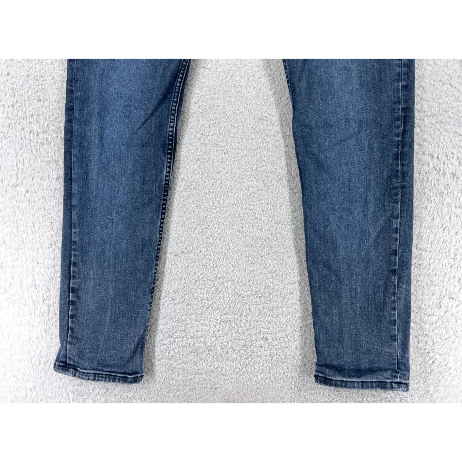 Denime Vintage Colins Basic Blue Denim Jeans Women 29x28 Mid Rise Straight Leg Distressed Cotton Blend 90s Size 30" / US 8 / IT 44 - 2 Thumbnail
