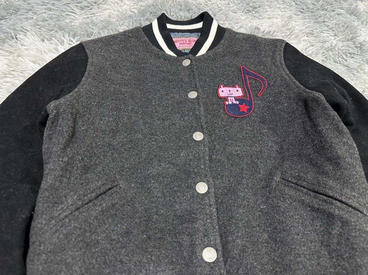 Hysteric Glamour 🔥Y2K Harajuku Betty’s Blue Varsity Bomber Jacket Size US S / EU 44-46 / 1 - 2 Thumbnail