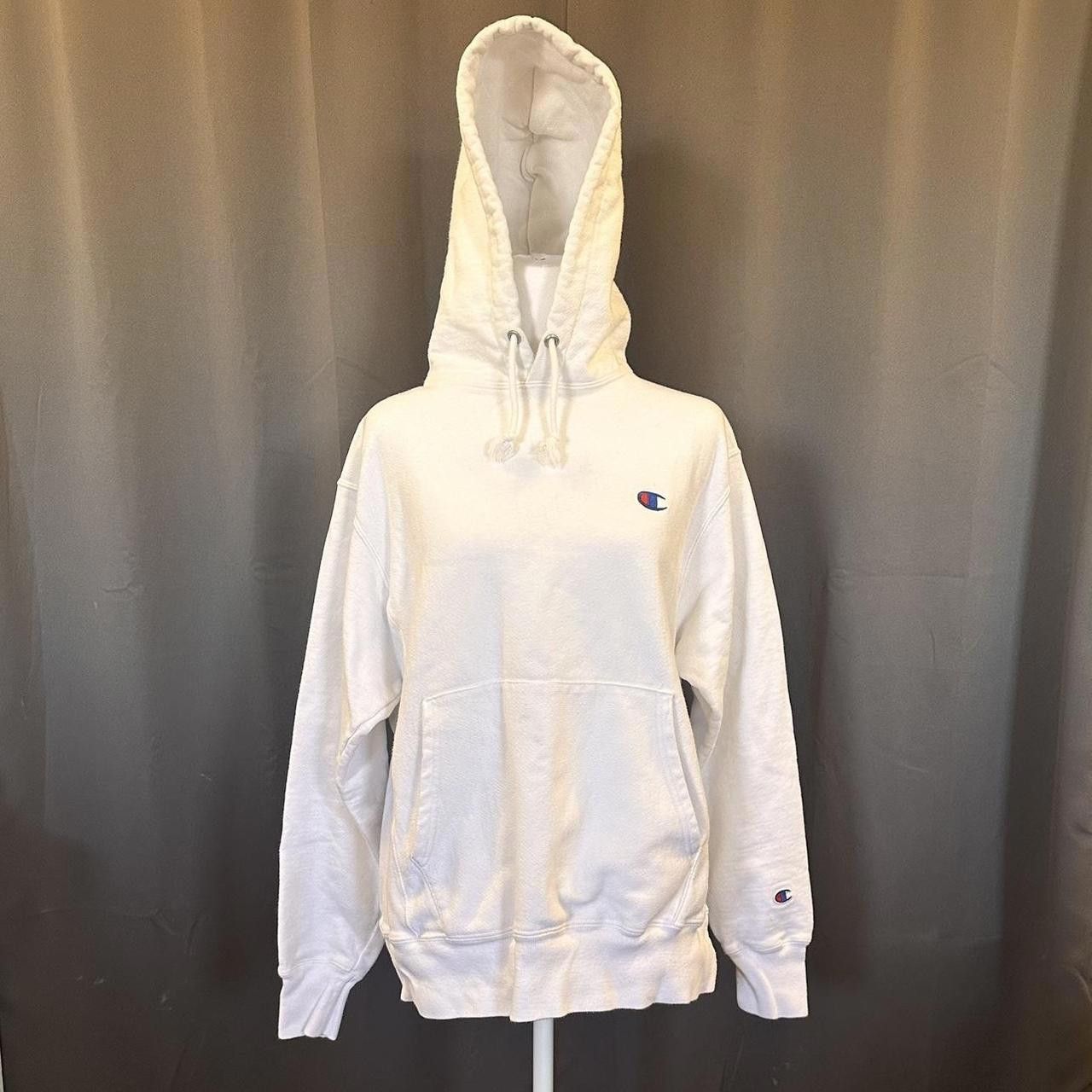 Champion Vintage 2000s Champion Reverse Weave White Hoodie Size US M / EU 48-50 / 2 - 1 Thumbnail