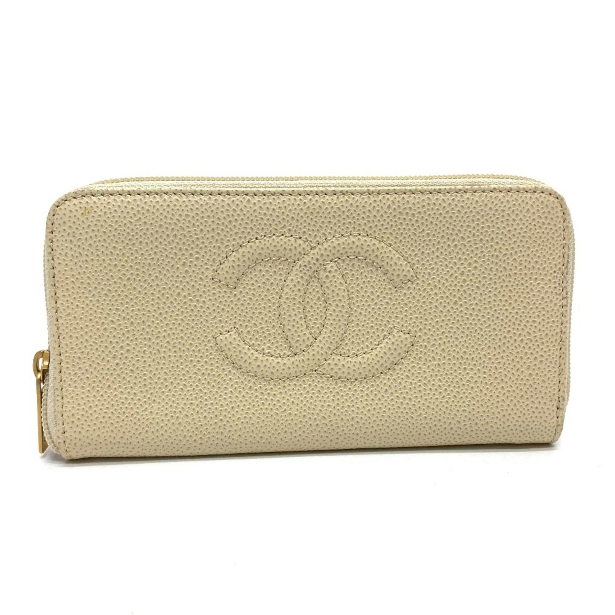 Chanel Chanel A13228 CC Mark Long wallet Long Wallet BeigeBased Size ONE SIZE - 1 Thumbnail