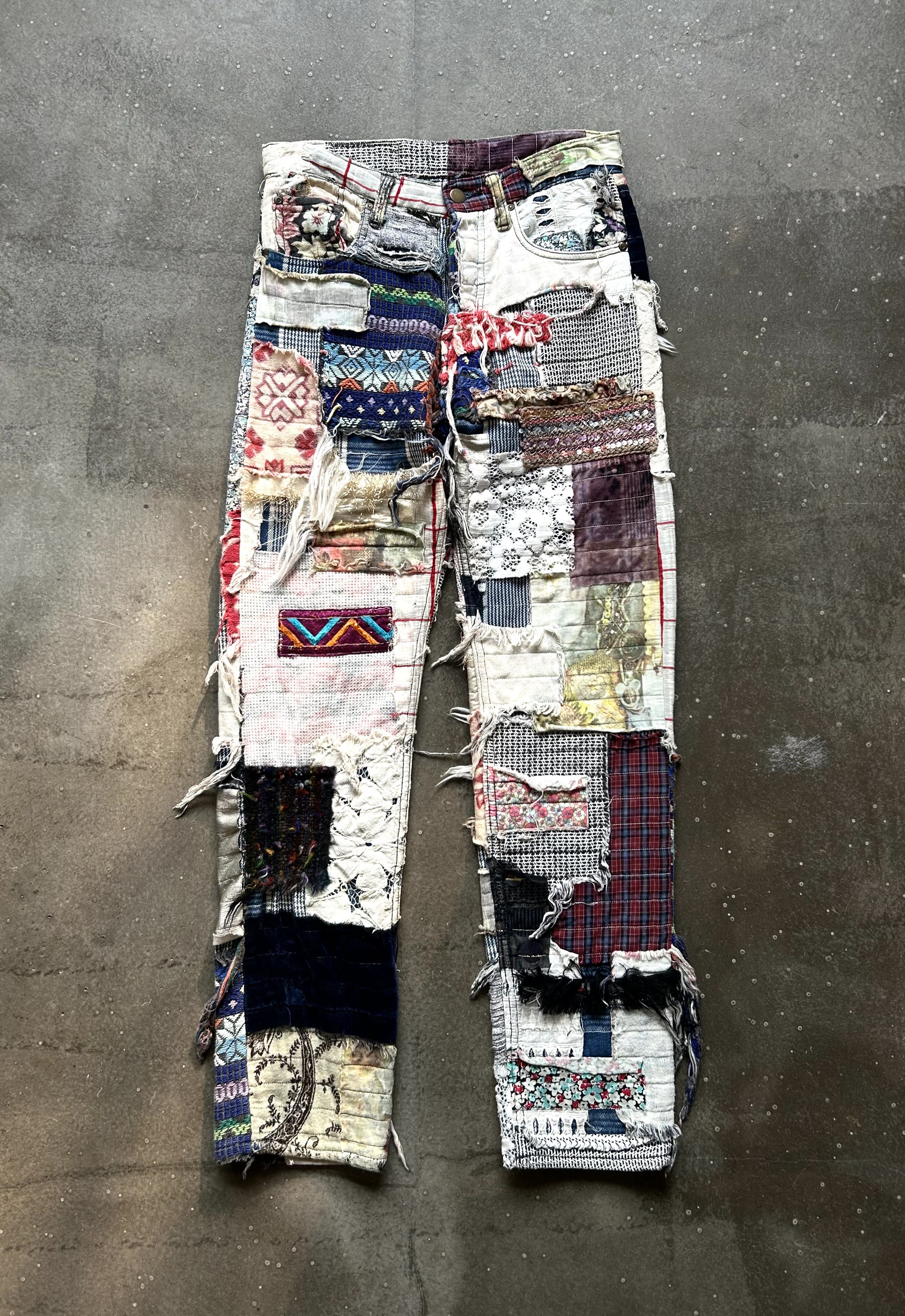 Nozomi Ishiguro Nozomi Ishiguro 2011AW Patchwork Trousers Size US 29 - 1 Thumbnail