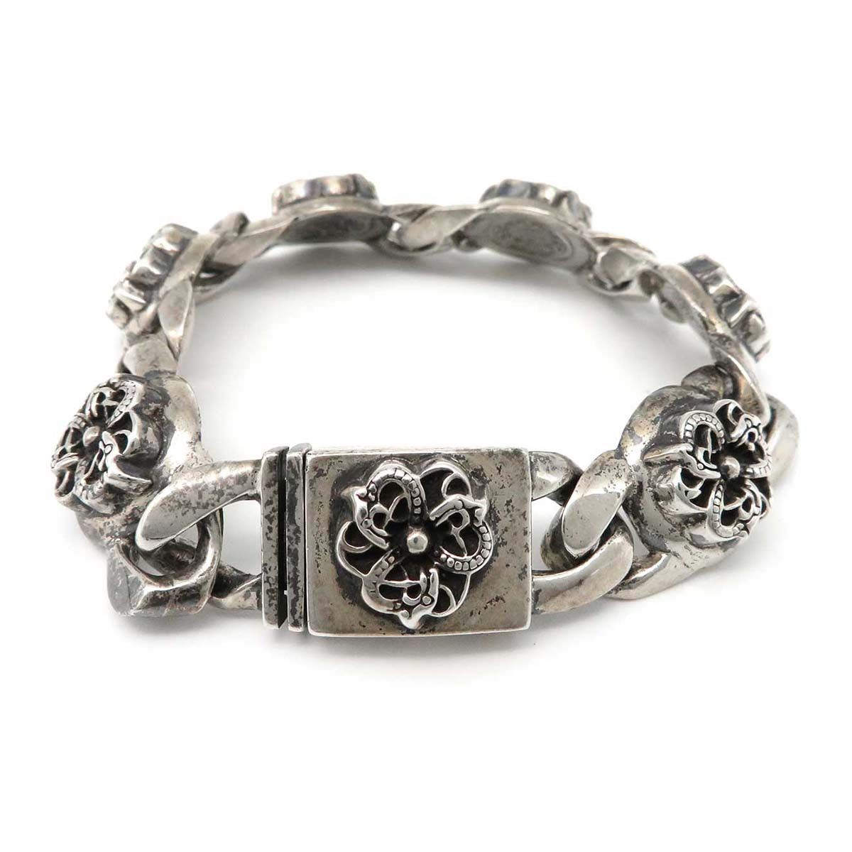 image of Chrome Hearts Celtic Link Bracelet in Silver, Men's