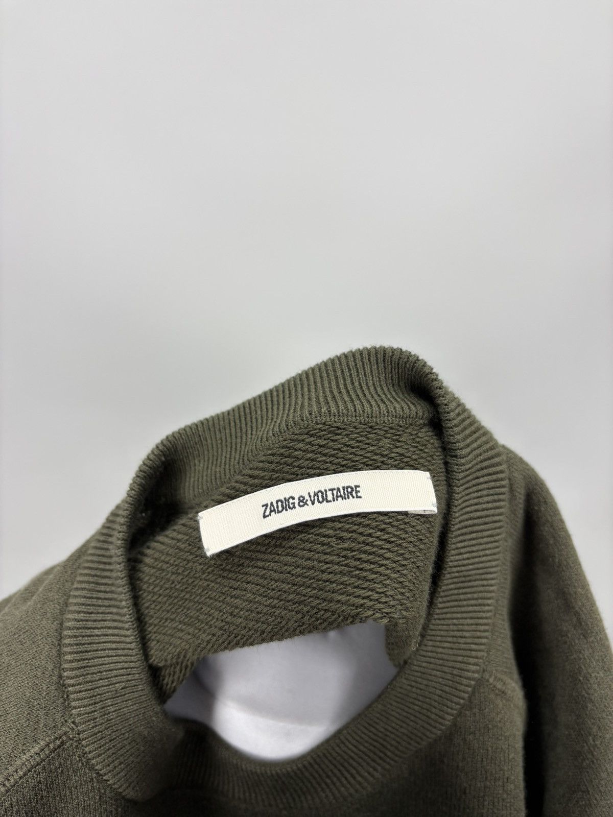 Zadig & Voltaire Mens sweater Zadig Voltaire Size S Color Green/Khaki Size US S / EU 44-46 / 1 - 13 Thumbnail
