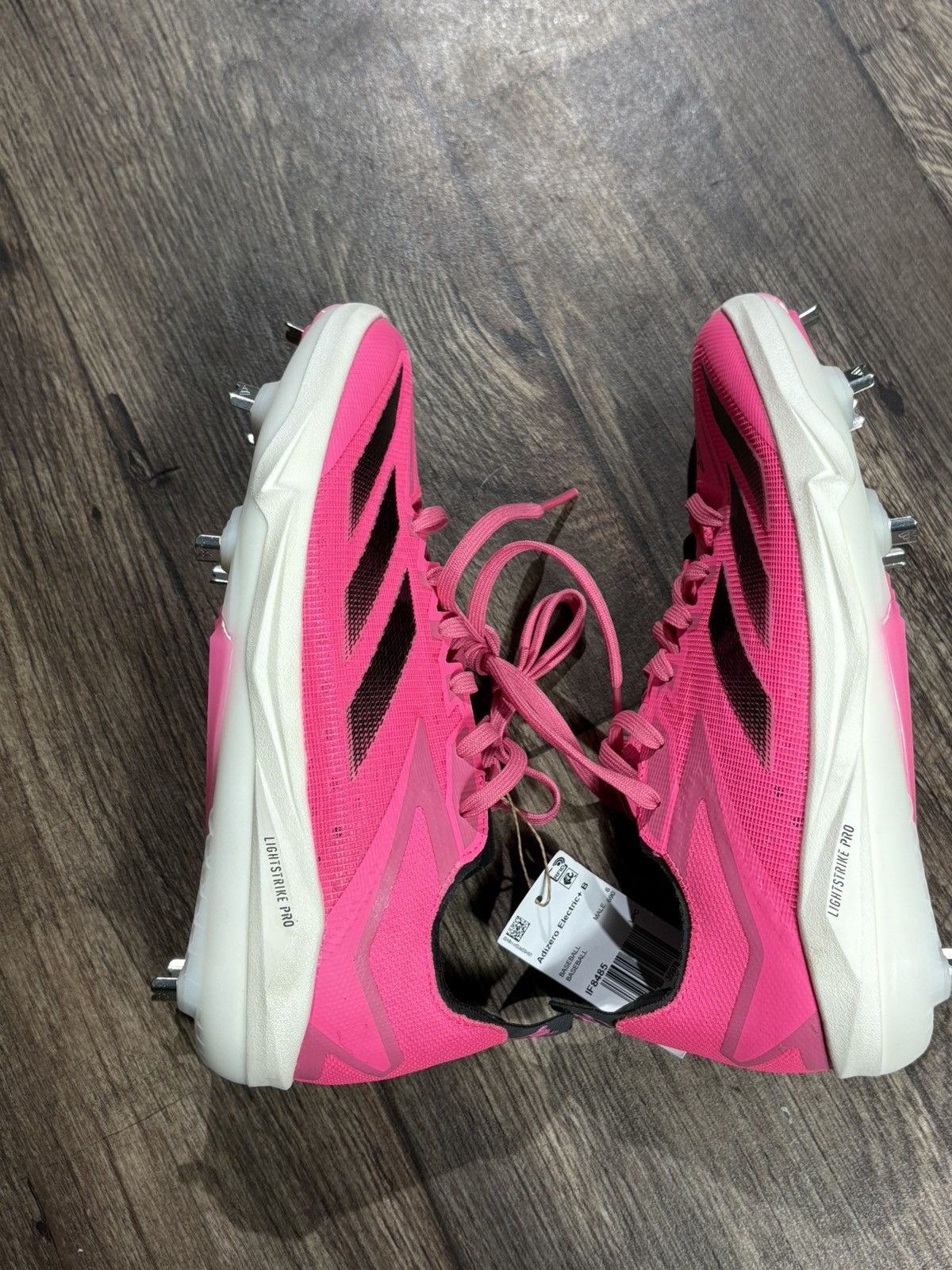 Adidas Adidas Adizero Electric+ B Lucid Pink Men Size 6.5 IF8485 Size US 6.5 / EU 39-40 - 4 Thumbnail