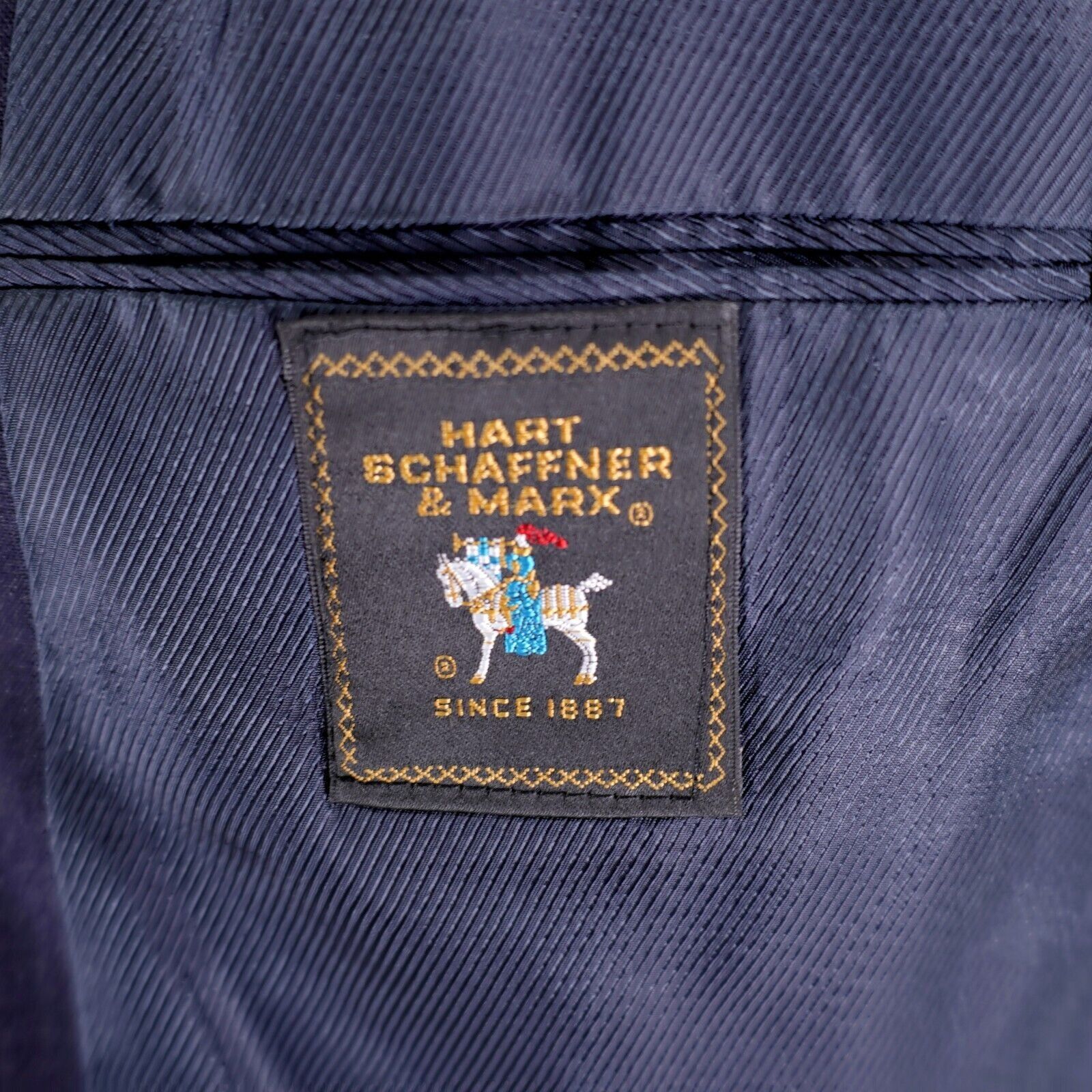 Hart Schaffner Marx Hart Schaffner Marx Blue Wool 2 Button Blazer 42R Portly Size 42R - 9 Thumbnail