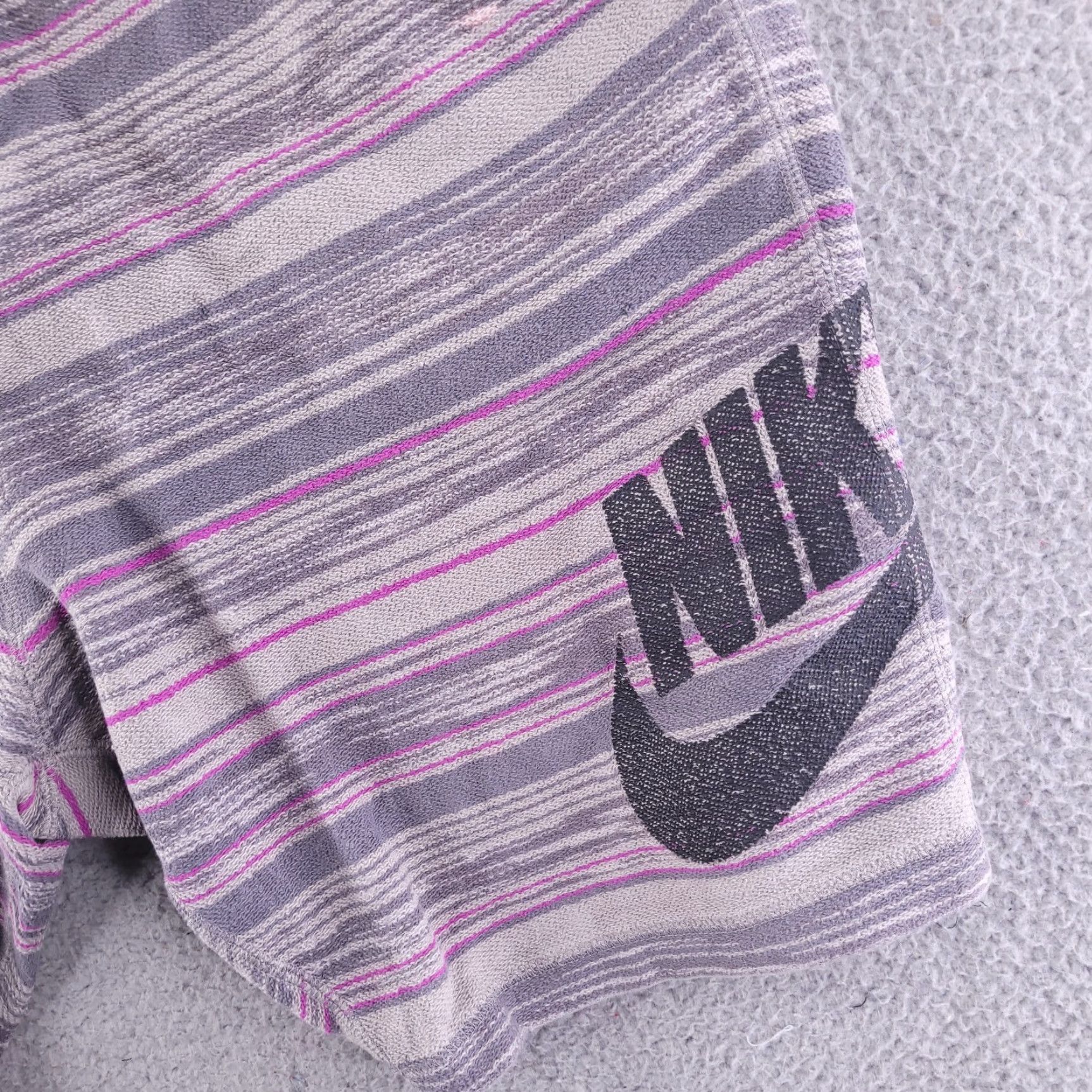 Nike Nike Shorts Mens L Sweatshort Sweatpants Multicolor Stripe Knit Athletic Gym Casual Size US 33 - 2 Thumbnail