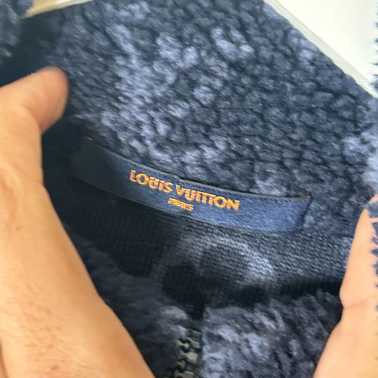 Louis Vuitton Louis Vuitton Navy Monogram Fleece Zip Up Jacket Size S Size US S / EU 44-46 / 1 - 5 Thumbnail