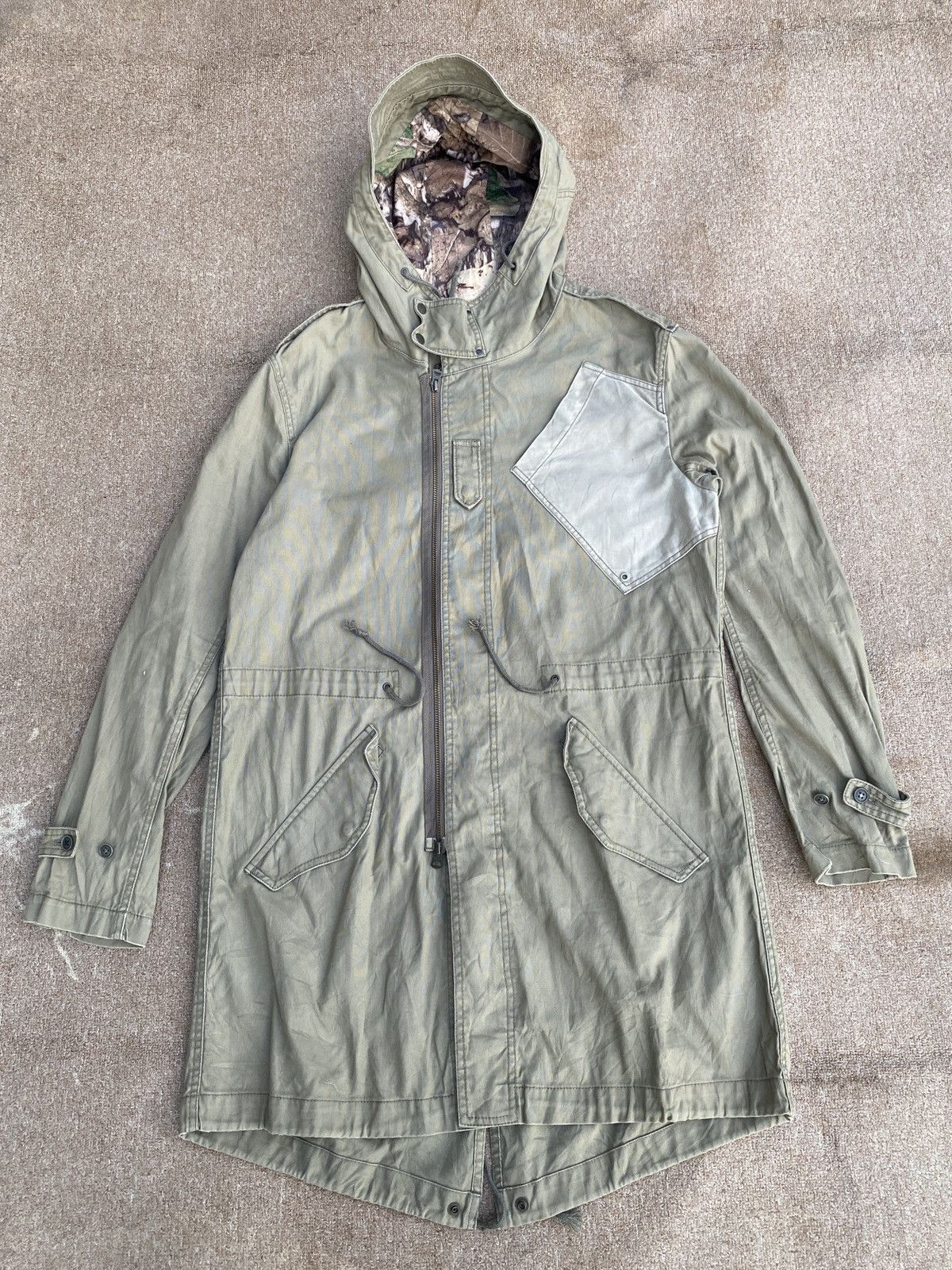 Vintage tete homme trench coat jacket