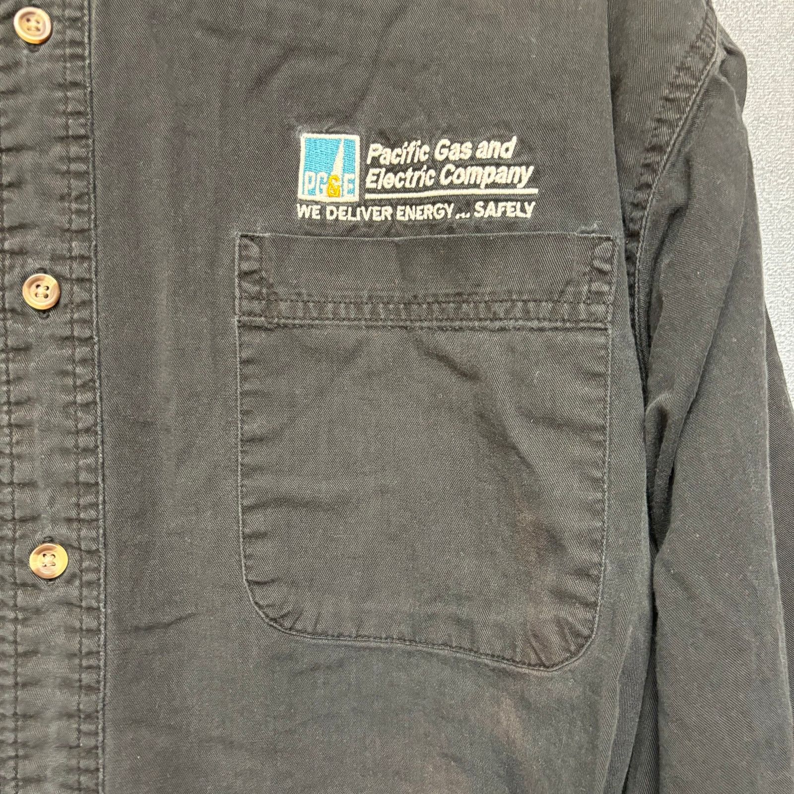 Other Vintage Port & Company PG&E Shirt Utility Button Down XL Size US XL / EU 56 / 4 - 4 Thumbnail