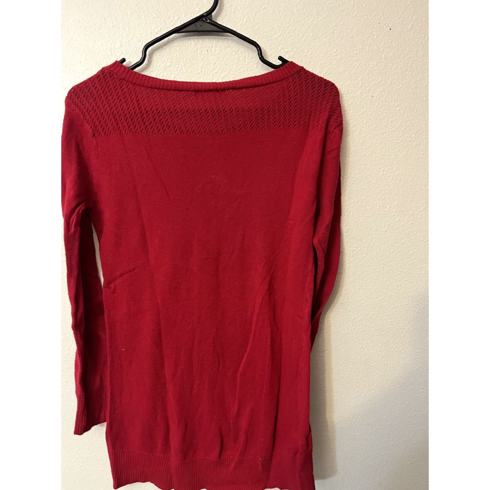 Vintage New York & Company Sweater XS Red Pullover Long Sleeve Knit Shirt Women Regular Size XS / US 0-2 / IT 36-38 - 3 Thumbnail