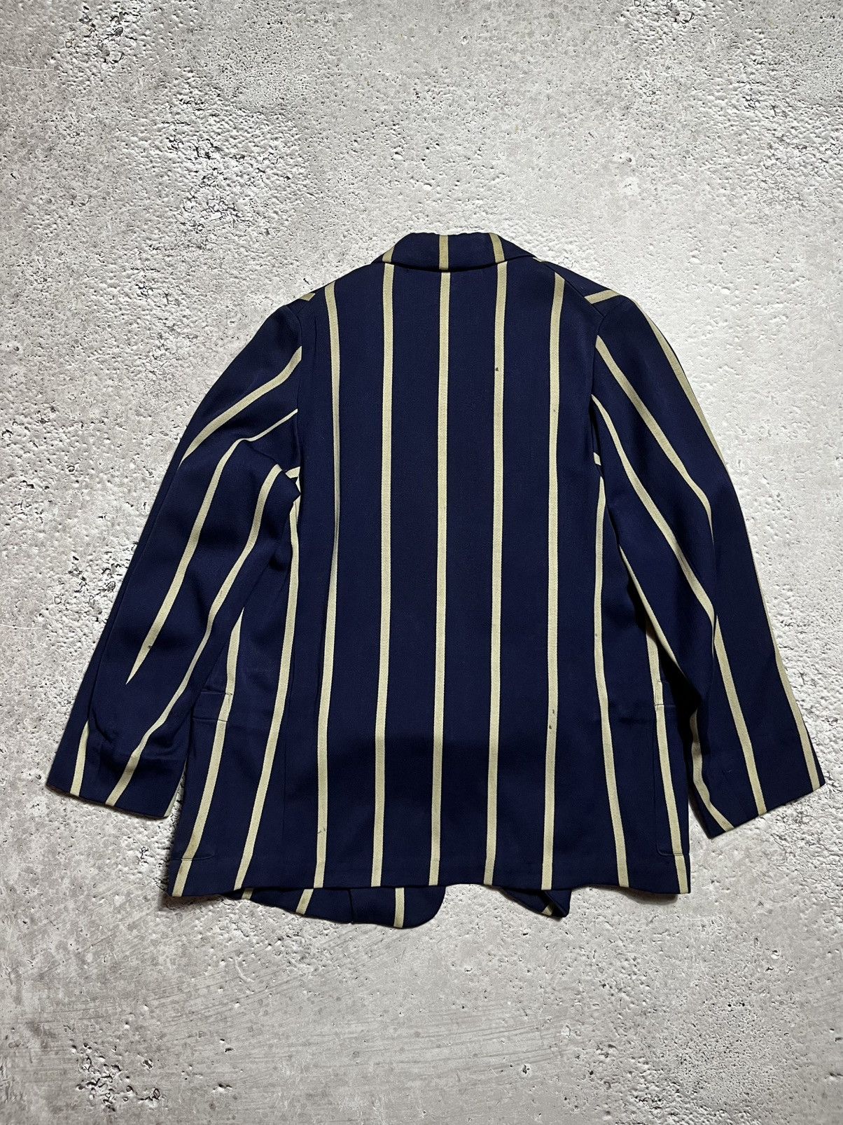 Japanese Brand × Vintage Vintage Striped School Blazer Leycott York UK with Crest Size S / US 4 / IT 40 - 15 Thumbnail