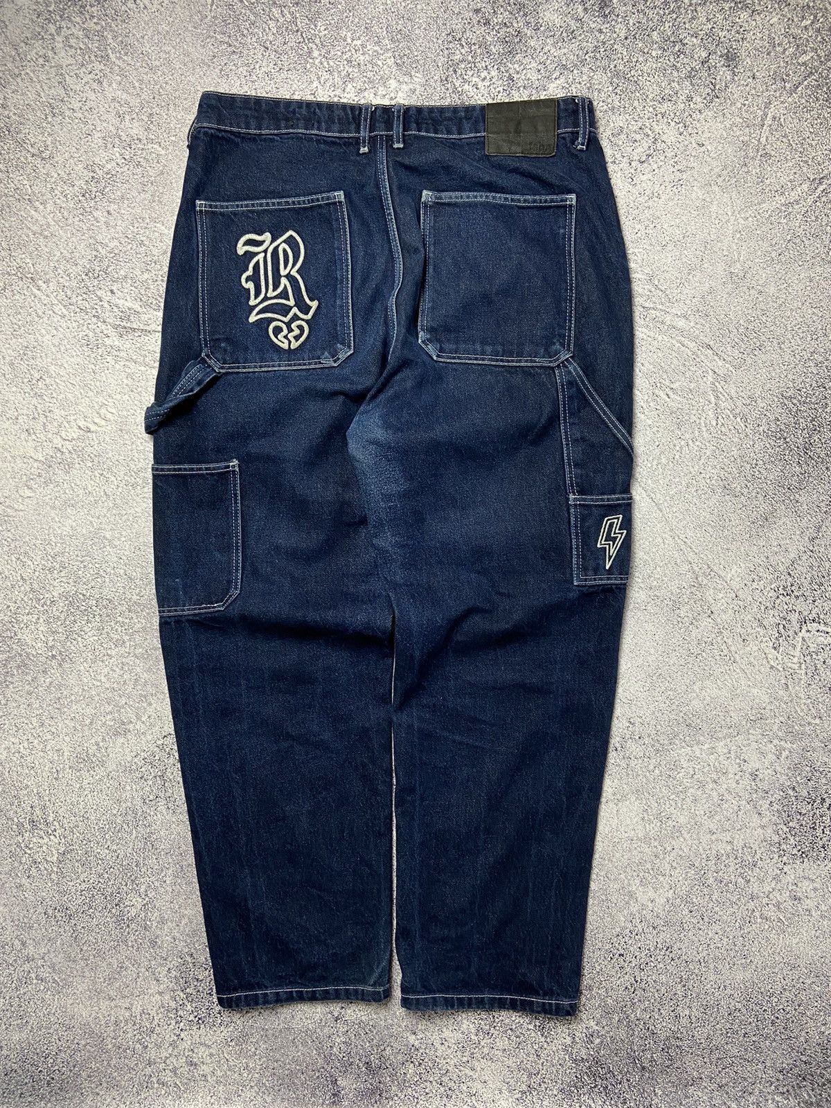 Japanese Brand Rare FSBN Rap Pants Hip Hop Baggy Jeans Avant Garde Style Size US 34 / EU 50 - 1 Thumbnail
