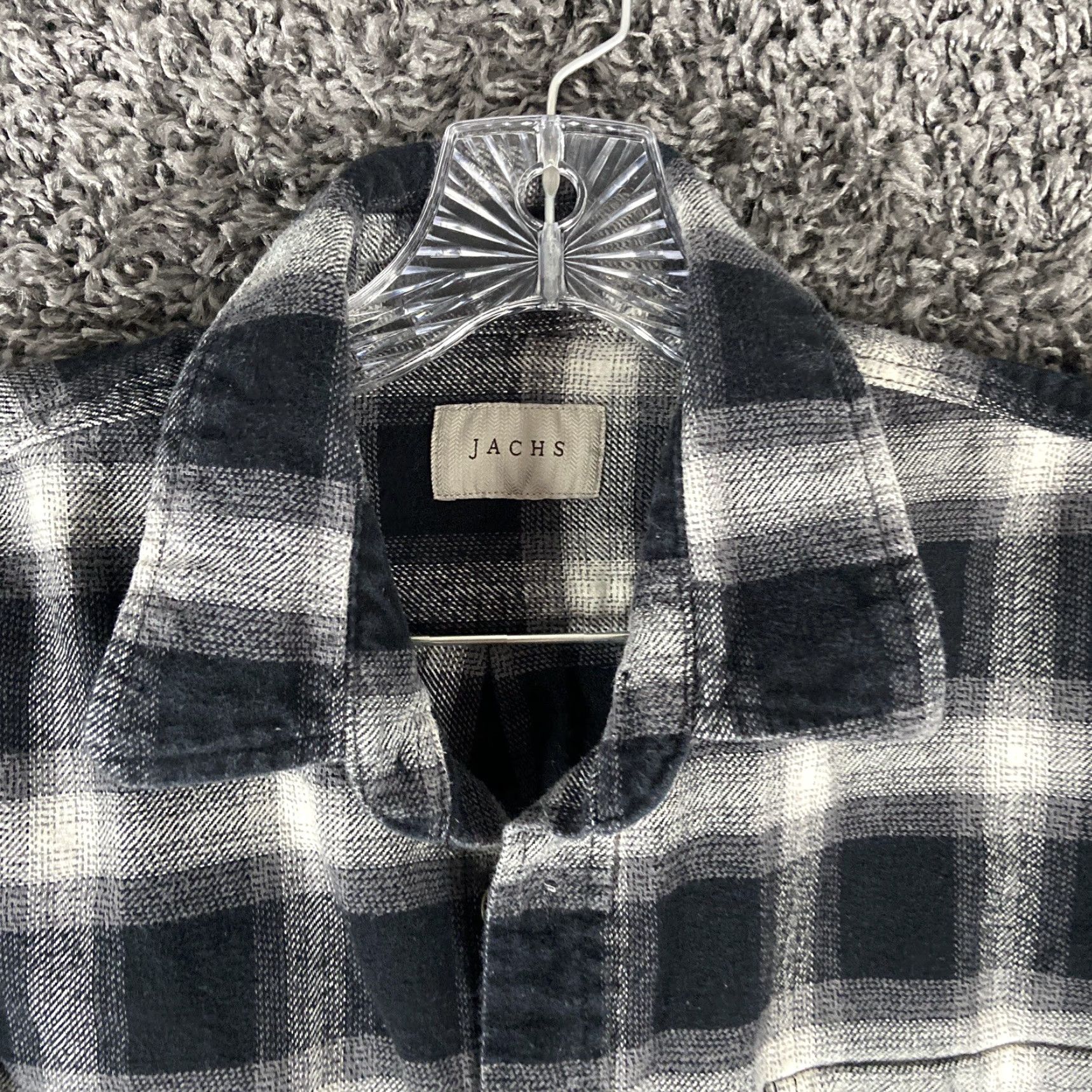 Vintage VINTAGE JACHS Black Plaid Flannel Button-Up Long Sleeve Shirt Adult XL Mens Size US XL / EU 56 / 4 - 5 Thumbnail