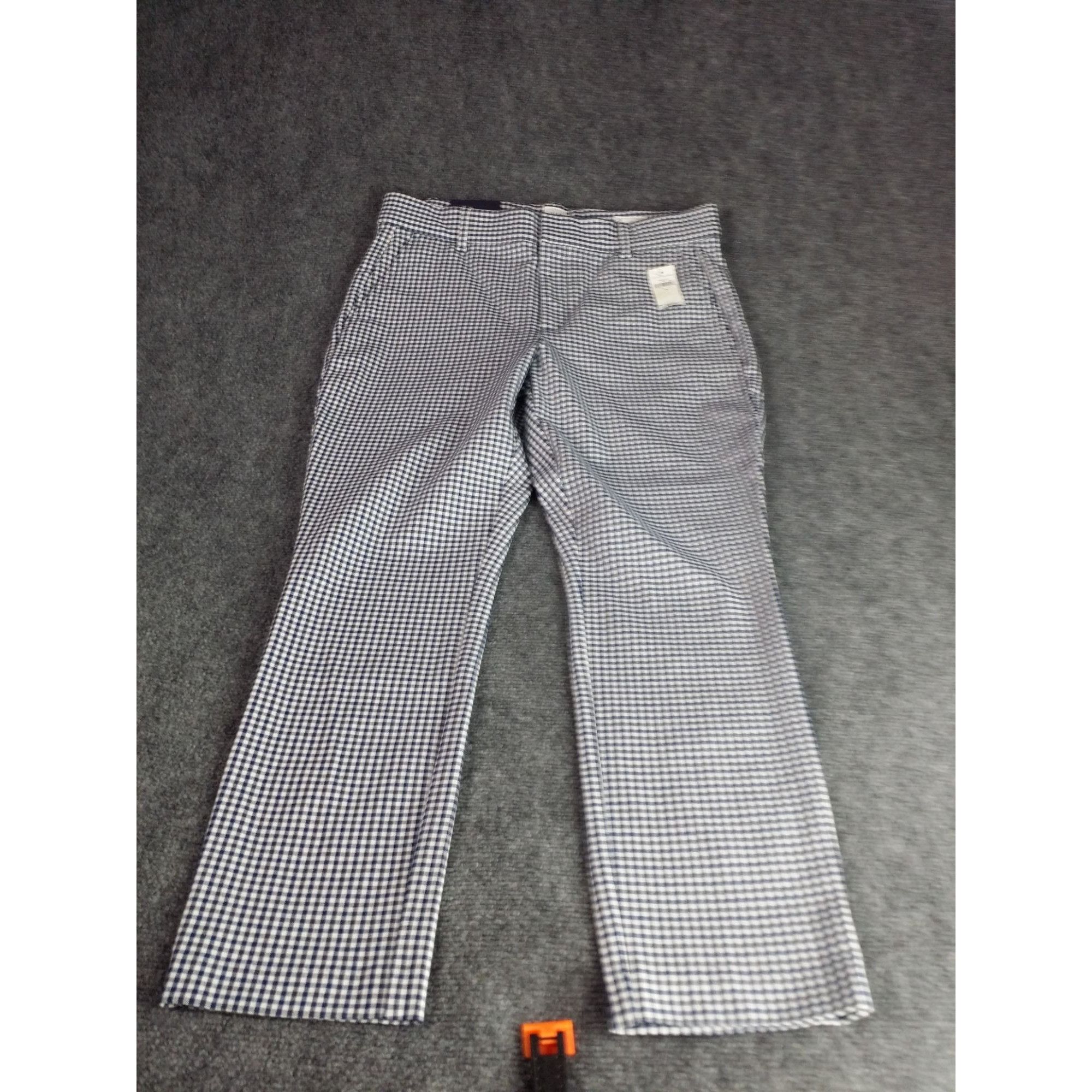 Gap Gap Signature Skinny Ankle Women Sz 10 Gingham Blue White Bo Size 32" / US 10 / IT 46 - 1 Thumbnail