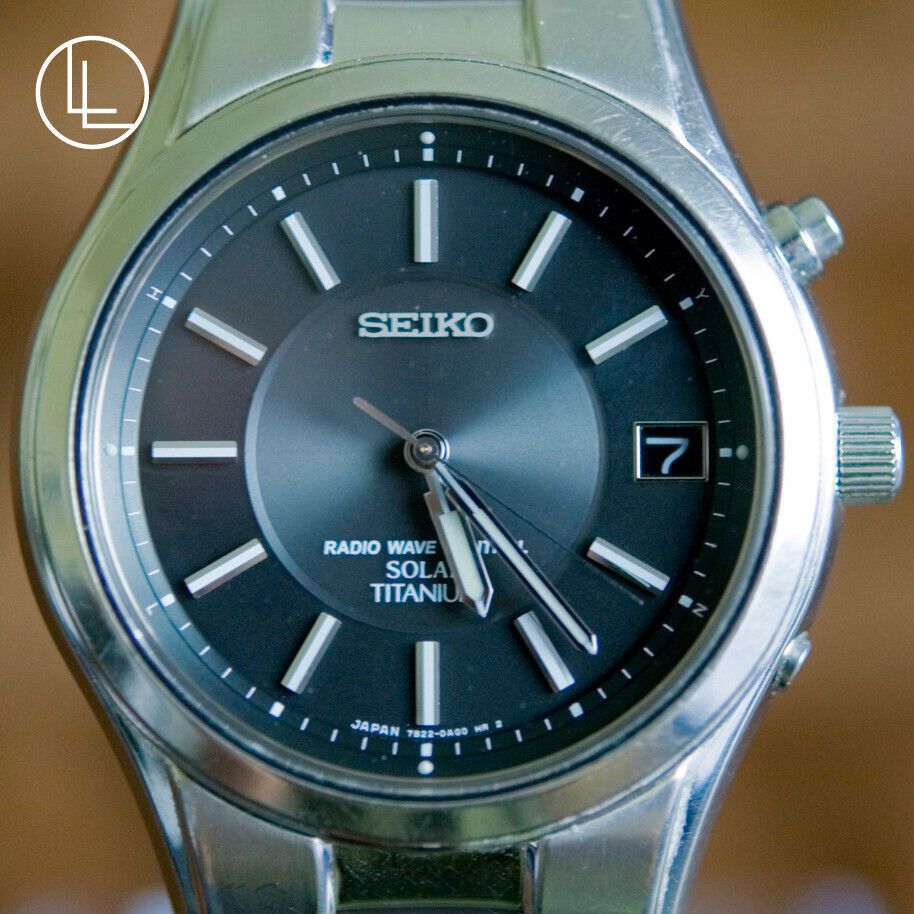 SEIKO 7B22-0AD0 Solar RadioWave Control Titanium Men's Watch