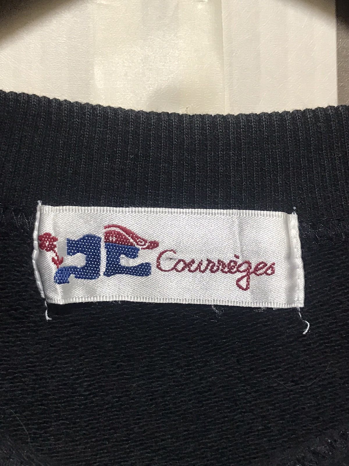 Courreges × Vintage Vintage Courreges Black Sweatshirt Size US S / EU 44-46 / 1 - 5 Thumbnail
