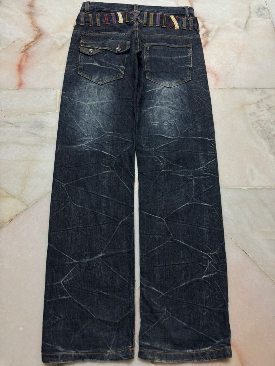 Undercover 💥Double Waist💥Insane Nylus Clawmark Zipper Style Dark Jeans Size US 29 - 14 Thumbnail