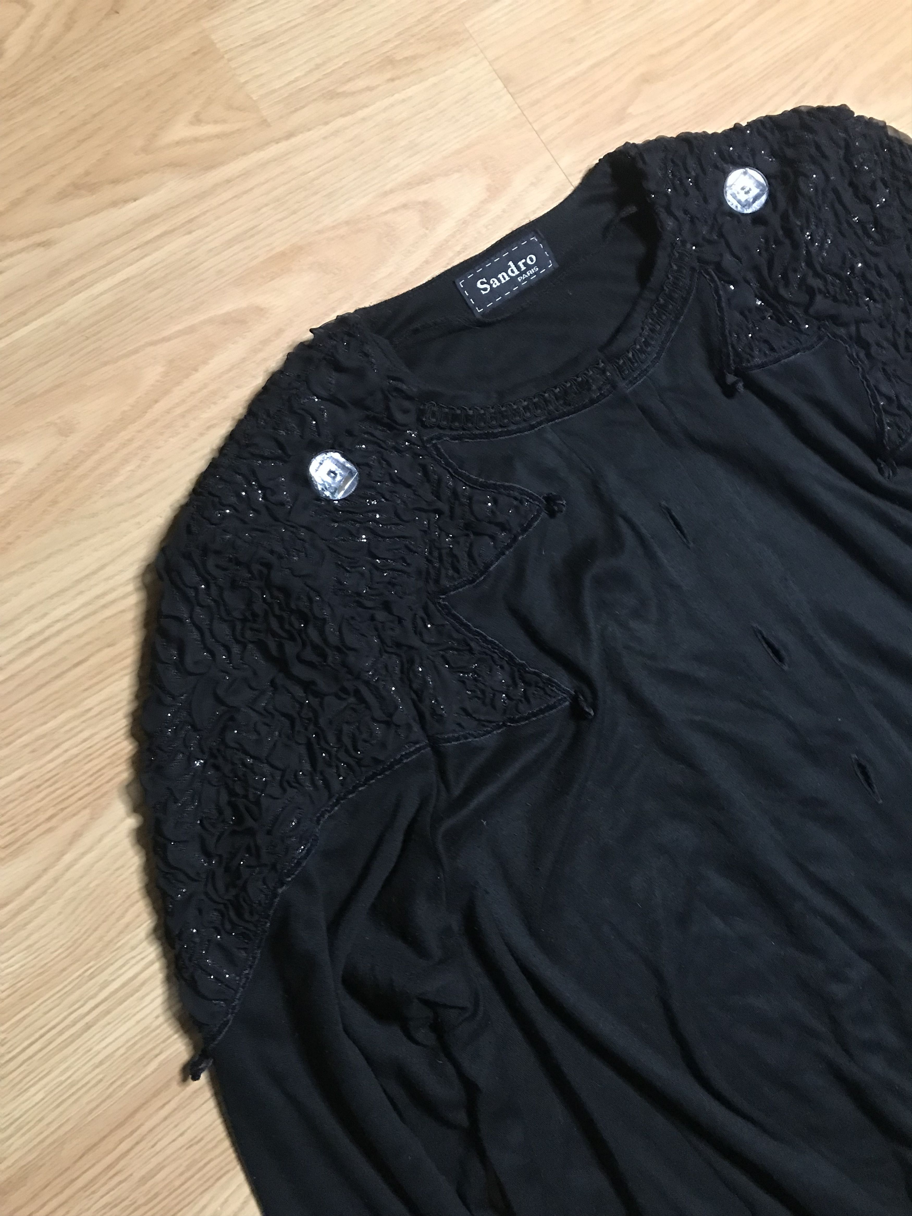 Sandro **Vintage Sandro Paris Unique Cardigan** Size L / US 10 / IT 46 - 3 Thumbnail