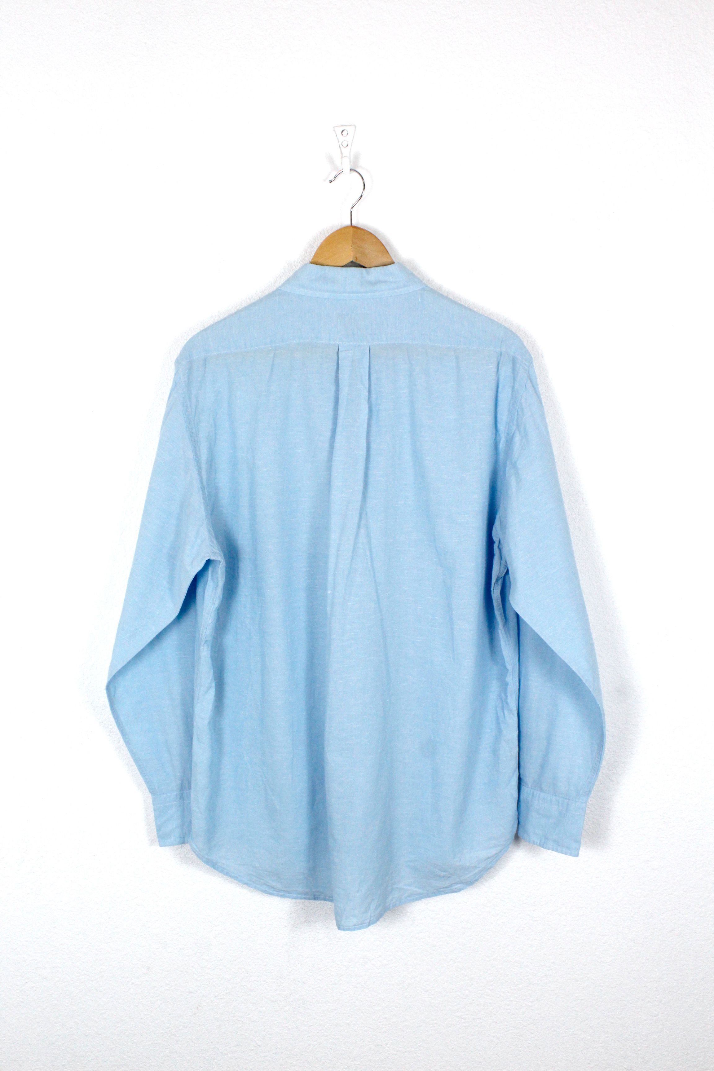 Vilebrequin Vilebrequin Blue Cotton Linen Oxford Shirt Beach Size US XL / EU 56 / 4 - 4 Thumbnail