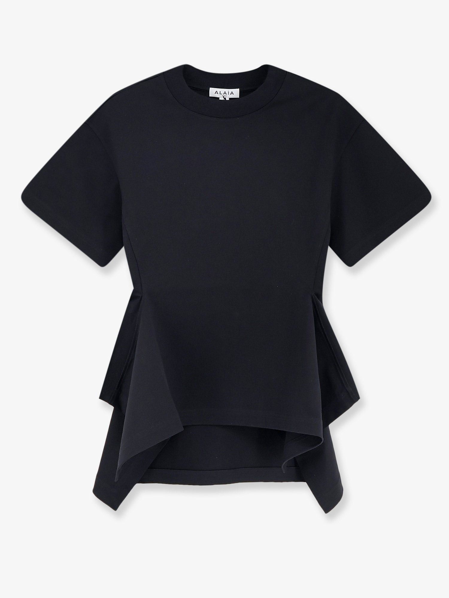 Alaia Paneled Cotton T-Shirt Size S / US 4 / IT 40 - 1 Thumbnail