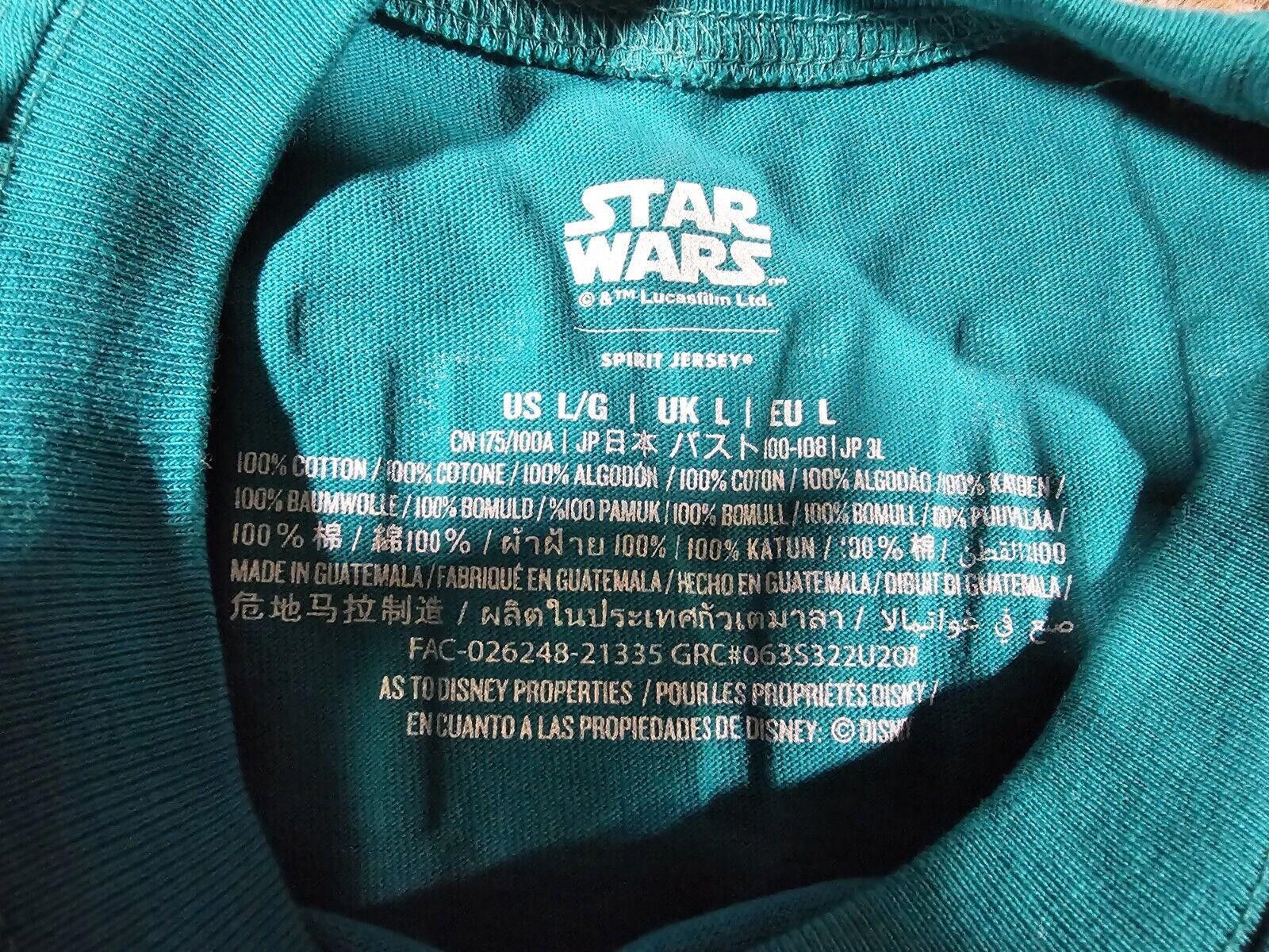 Designer STAR WARS REBEL LEADER Men's Spirit Jersey Shirt Sz L Disney Size US L / EU 52-54 / 3 - 5 Thumbnail