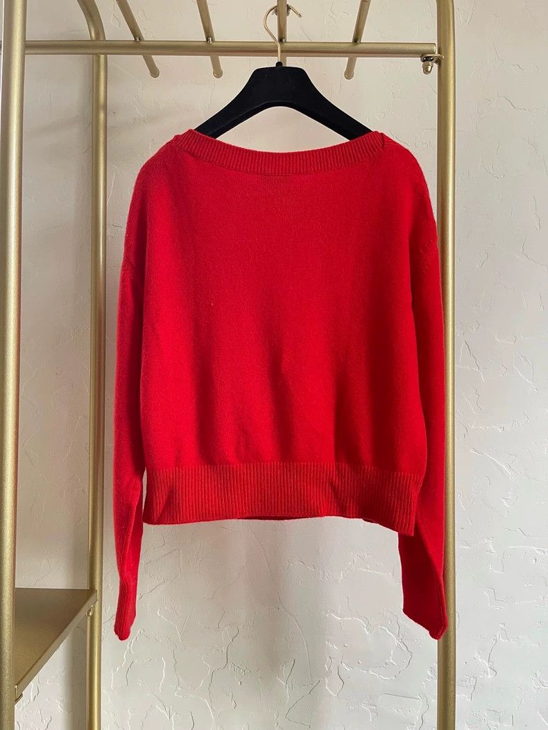 Chanel Chanel 21s red pearl sweater Size XS / US 0-2 / IT 36-38 - 2 Thumbnail