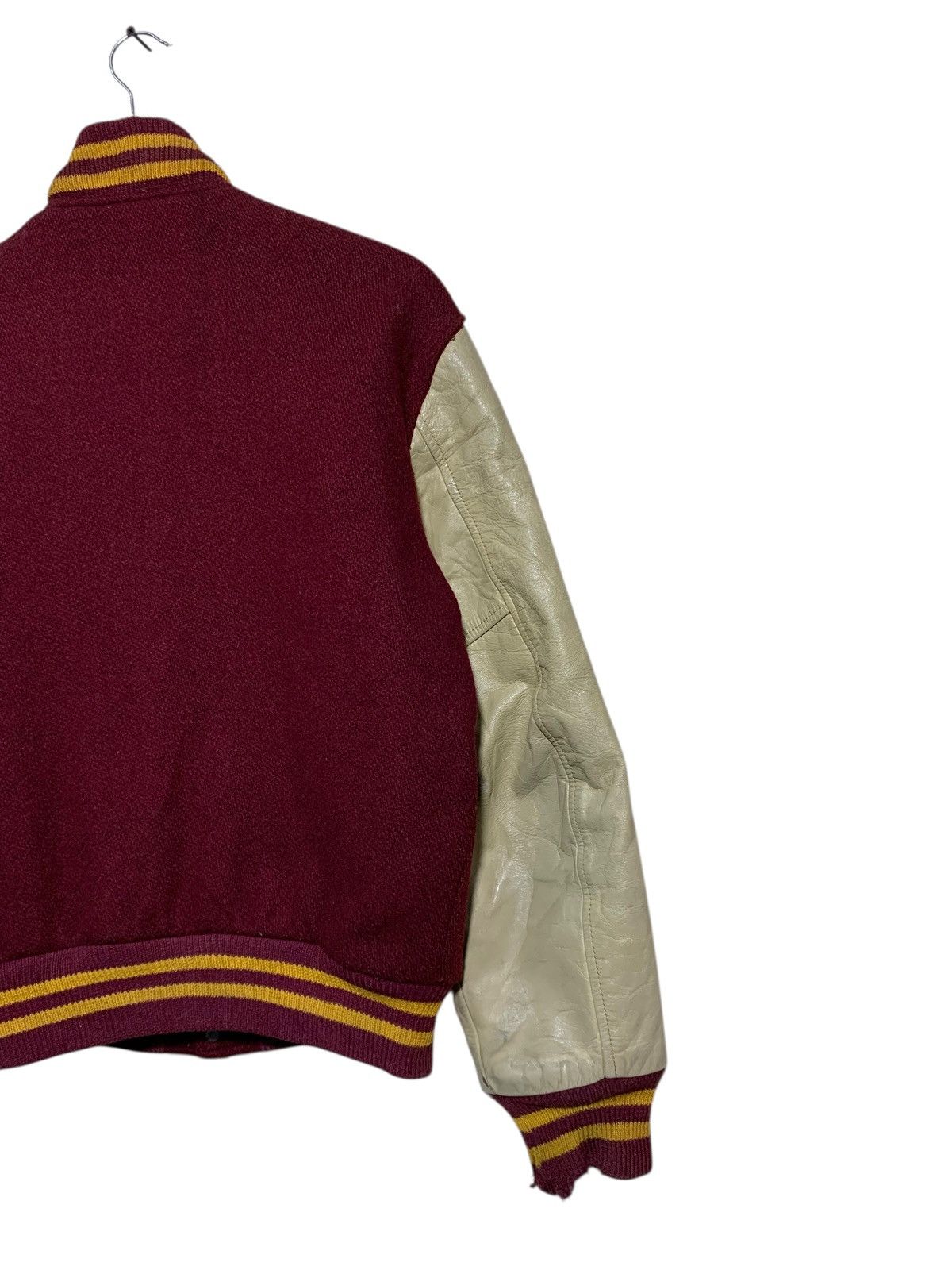 🔥VTG 70s BUTWIN WOOL/LEATHER VARSITY JACKET