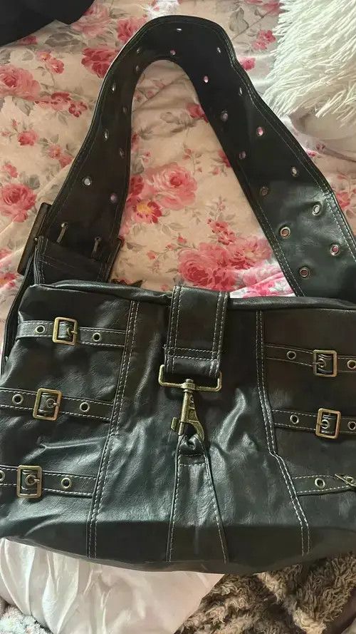 Designer Gothic Hand Bag PU Leather Size ONE SIZE - 4 Thumbnail