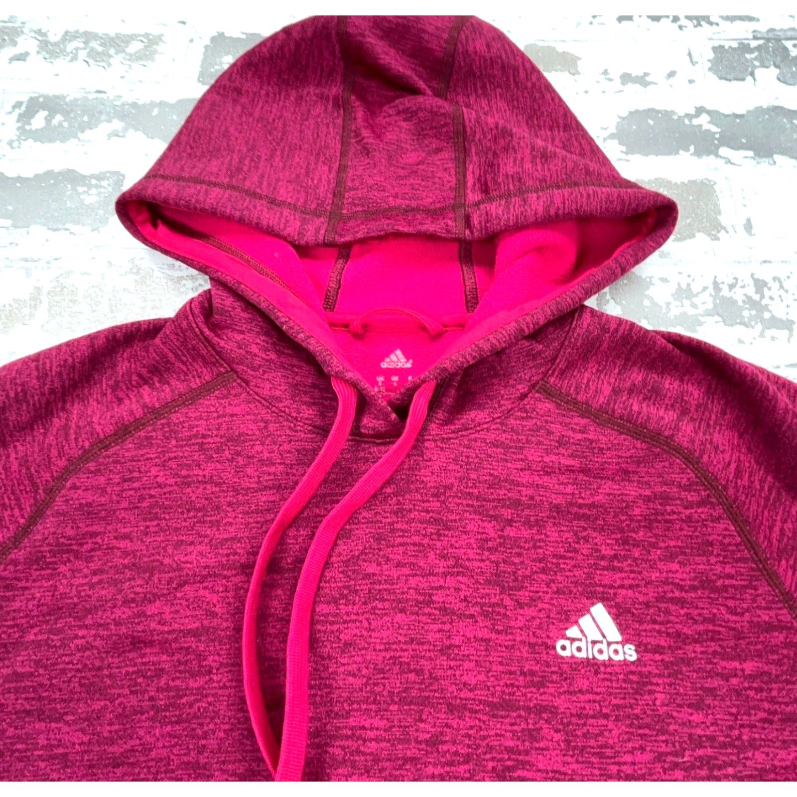 Adidas VINTAGE not applicable — Adidas Hoodie Women Small Pink Sweatshirt Clima Warm Performance Ladies Size S / US 4 / IT 40 - 3 Thumbnail