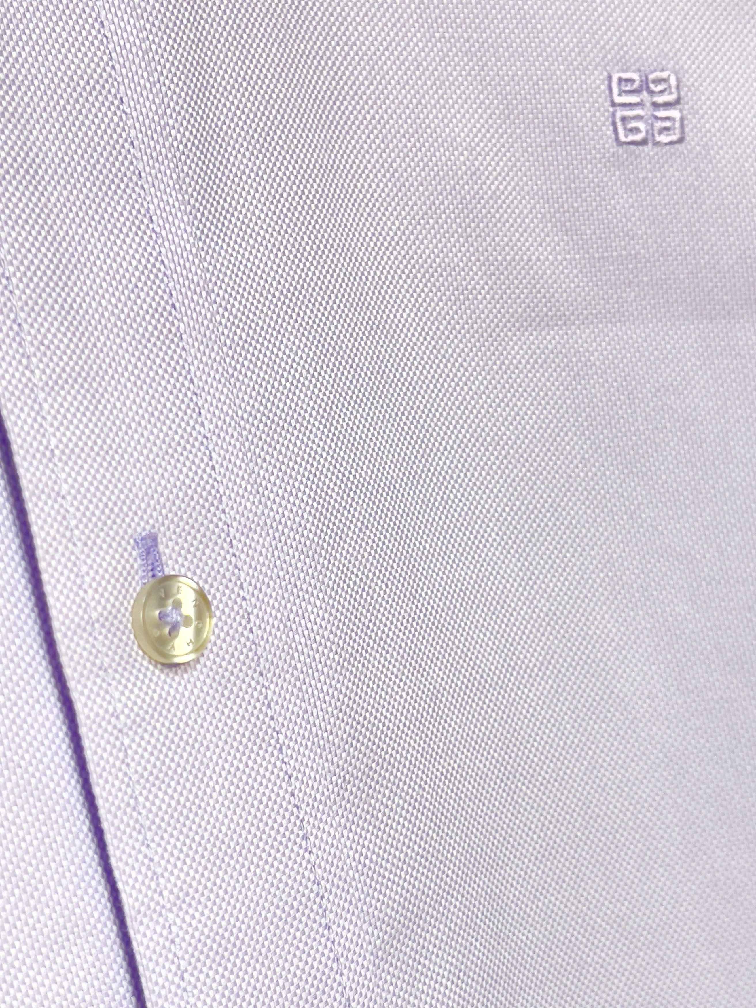Givenchy 🔥 Givenchy 4G shirt long sleeve cotton light purple Size US M / EU 48-50 / 2 - 6 Thumbnail