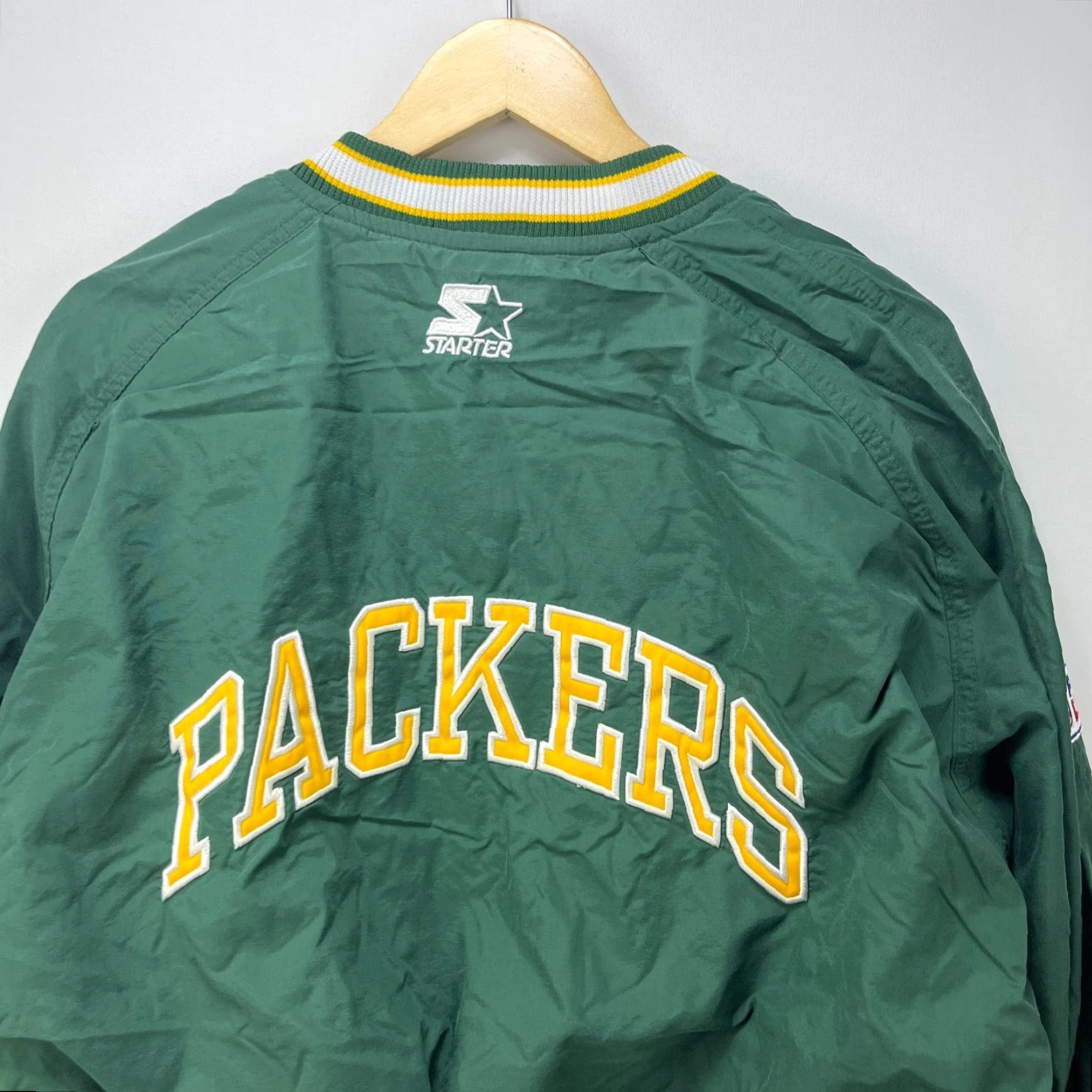 Starter VINTAGE Green Bay Packers Starter Windbreaker Jacket XL Mens NFL Front Pullover Size US XL / EU 56 / 4 - 6 Thumbnail