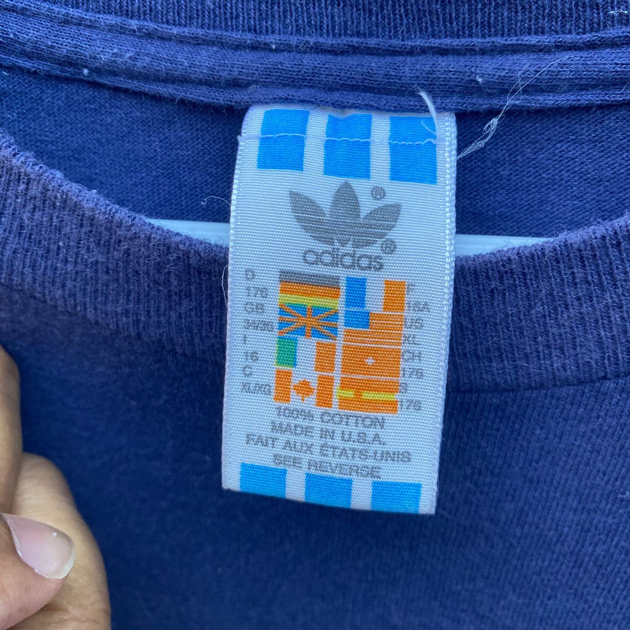 Vintage 90s Adidas Big Logo Tshirt