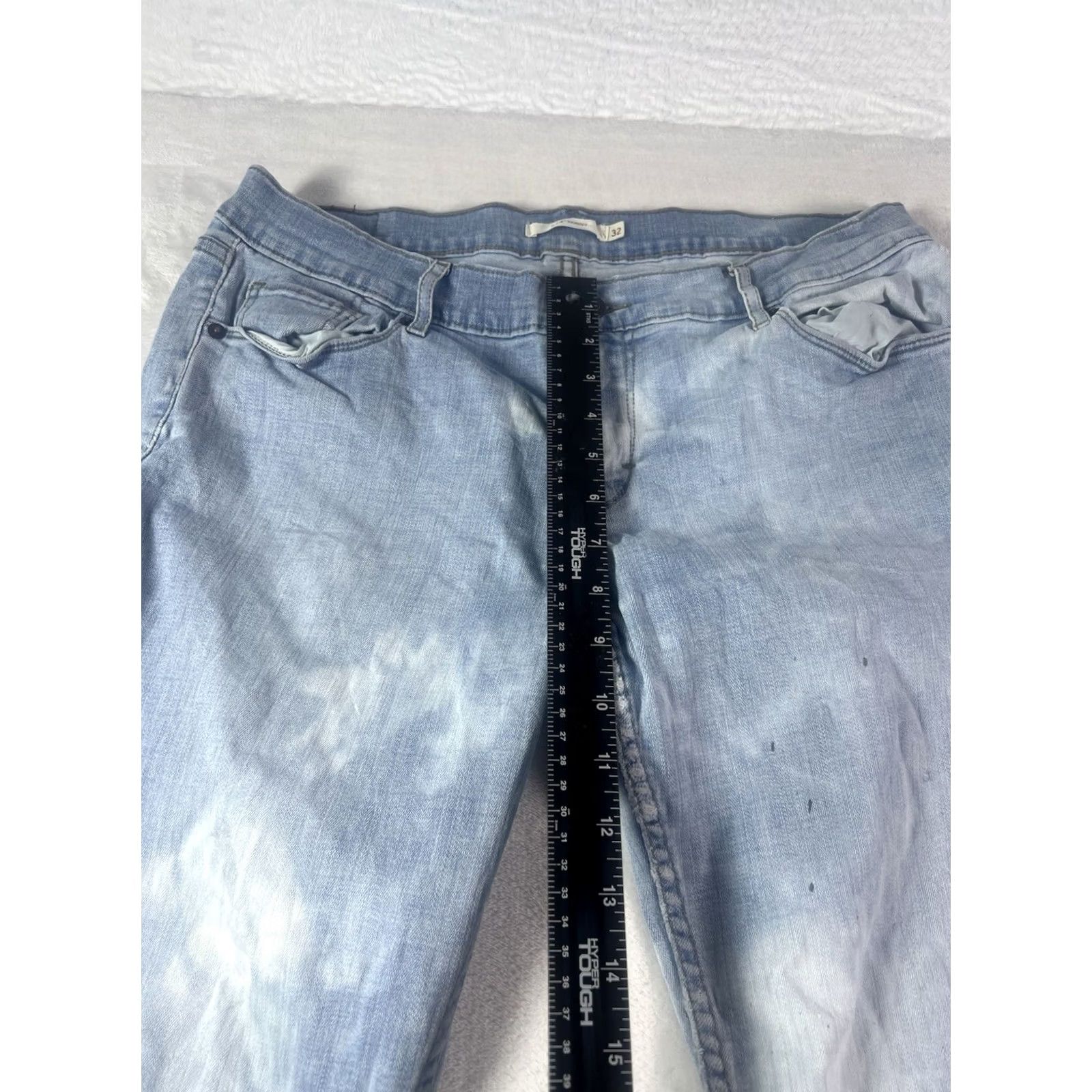 Levi's Levi’s Women’s 524 Skinny Jeans Light Denim Size 32x32 Blue Denim Cotton Blend Jeans Size 24" / US 00 / IT 34 - 7 Thumbnail
