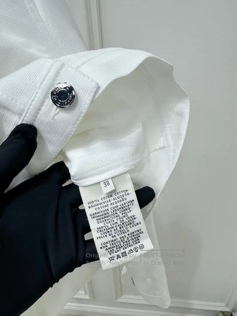 Hermes Hermes White Embossed Jacket Size XS / US 0-2 / IT 36-38 - 4 Thumbnail