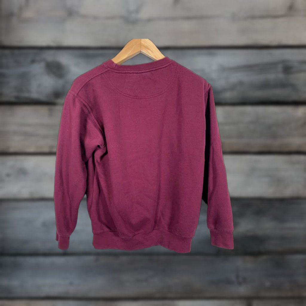 Vintage VINTAGE University Sweatshirt Crewneck Dark Red Graphic Paris 90s Adult Medium Men Size US M / EU 48-50 / 2 - 1 Thumbnail