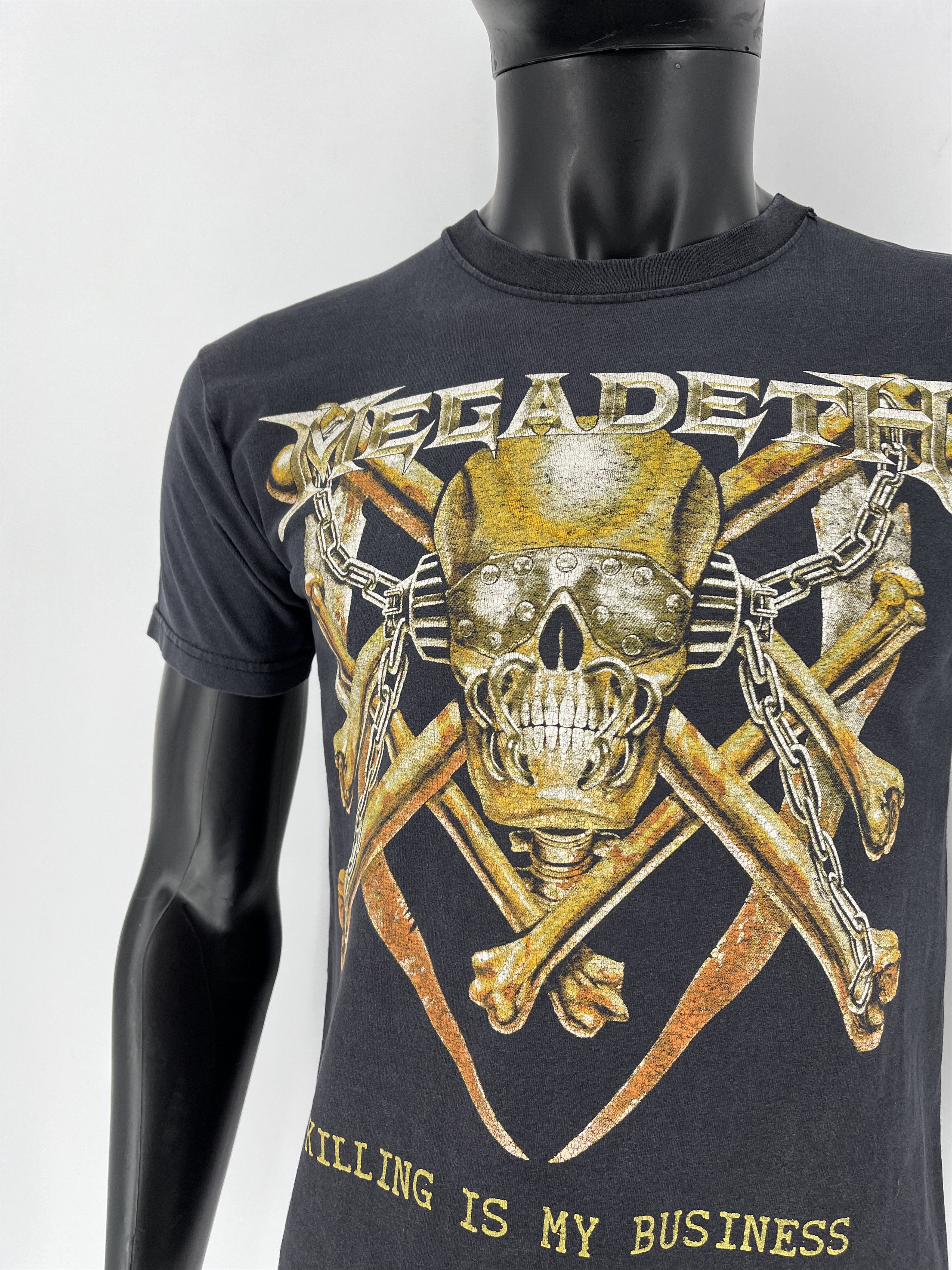 Band Tees × Vintage Vintage Y2K MEGADETH Band Rock Tee Horror Skull Screamer 90s Size US S / EU 44-46 / 1 - 6 Thumbnail