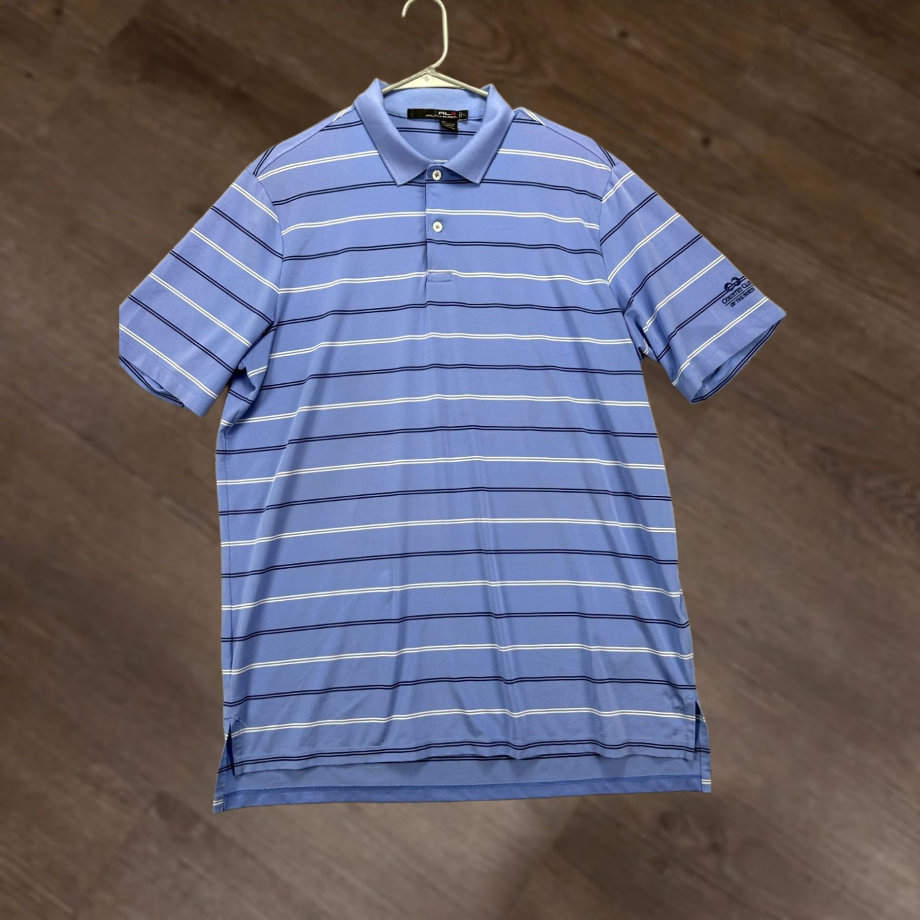 RLX Ralph Lauren RLX Ralph Lauren Golf Polo Shirt Adult Large Blue Rugby Men Short Sleeve Stretch Casual Outdoor Golfer Size US L / EU 52-54 / 3 - 1 Thumbnail