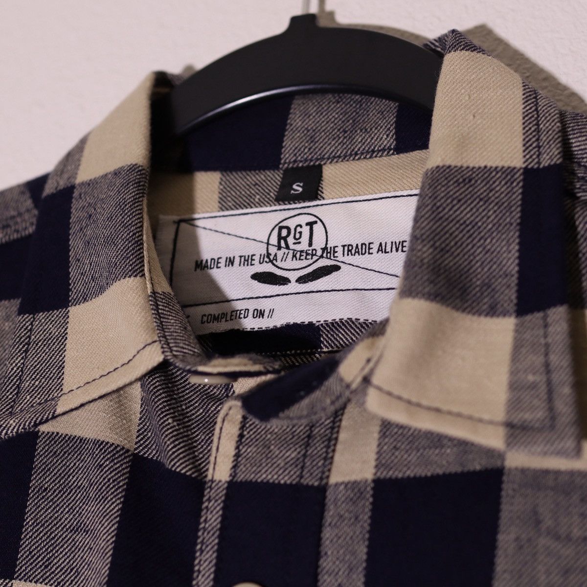 Rogue Territory Rogue Territory Blue/Beige Buffalo Check Shirt Size US S / EU 44-46 / 1 - 3 Thumbnail
