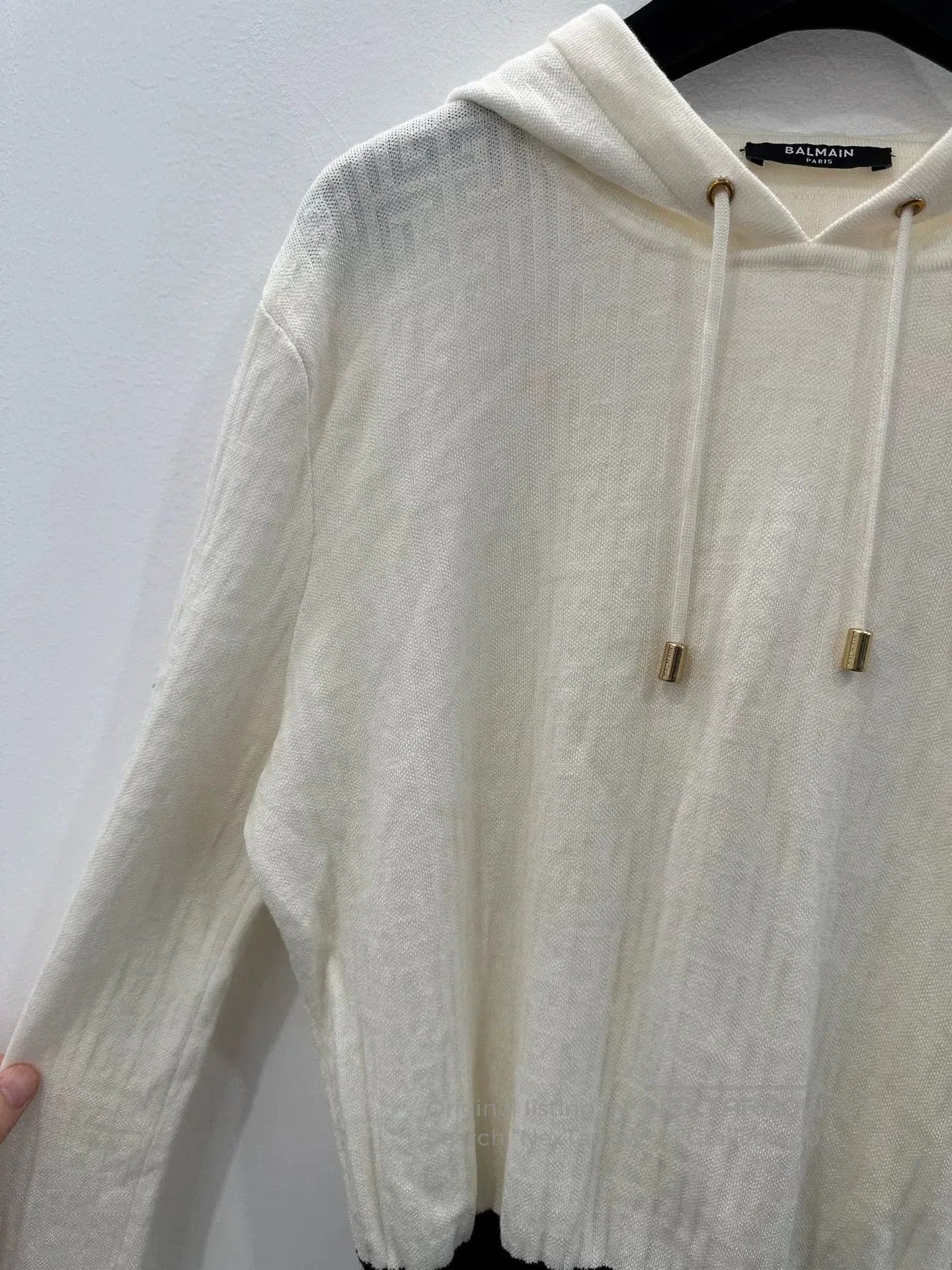 Balmain Balmain Jisoo Style Beige Hoodie. Size S / US 4 / IT 40 - 4 Thumbnail