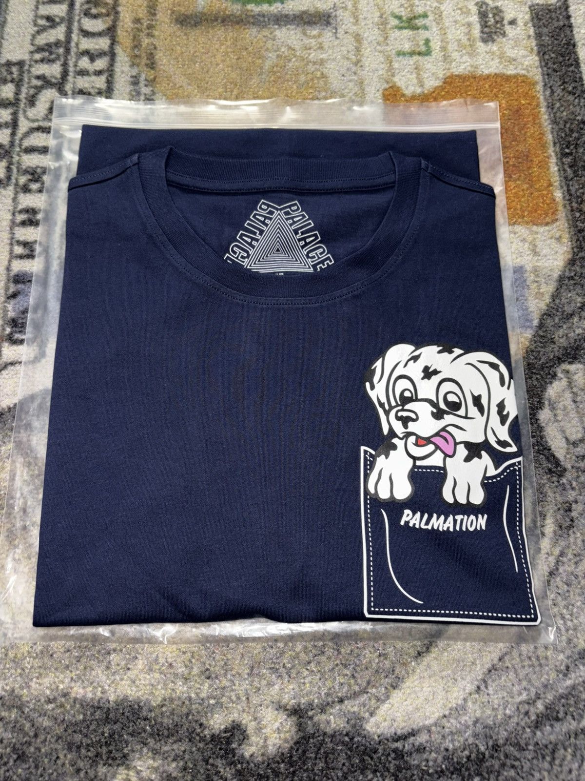 Palace Palace Palmation T-Shirt Navy Size US XL / EU 56 / 4 - 1 Thumbnail