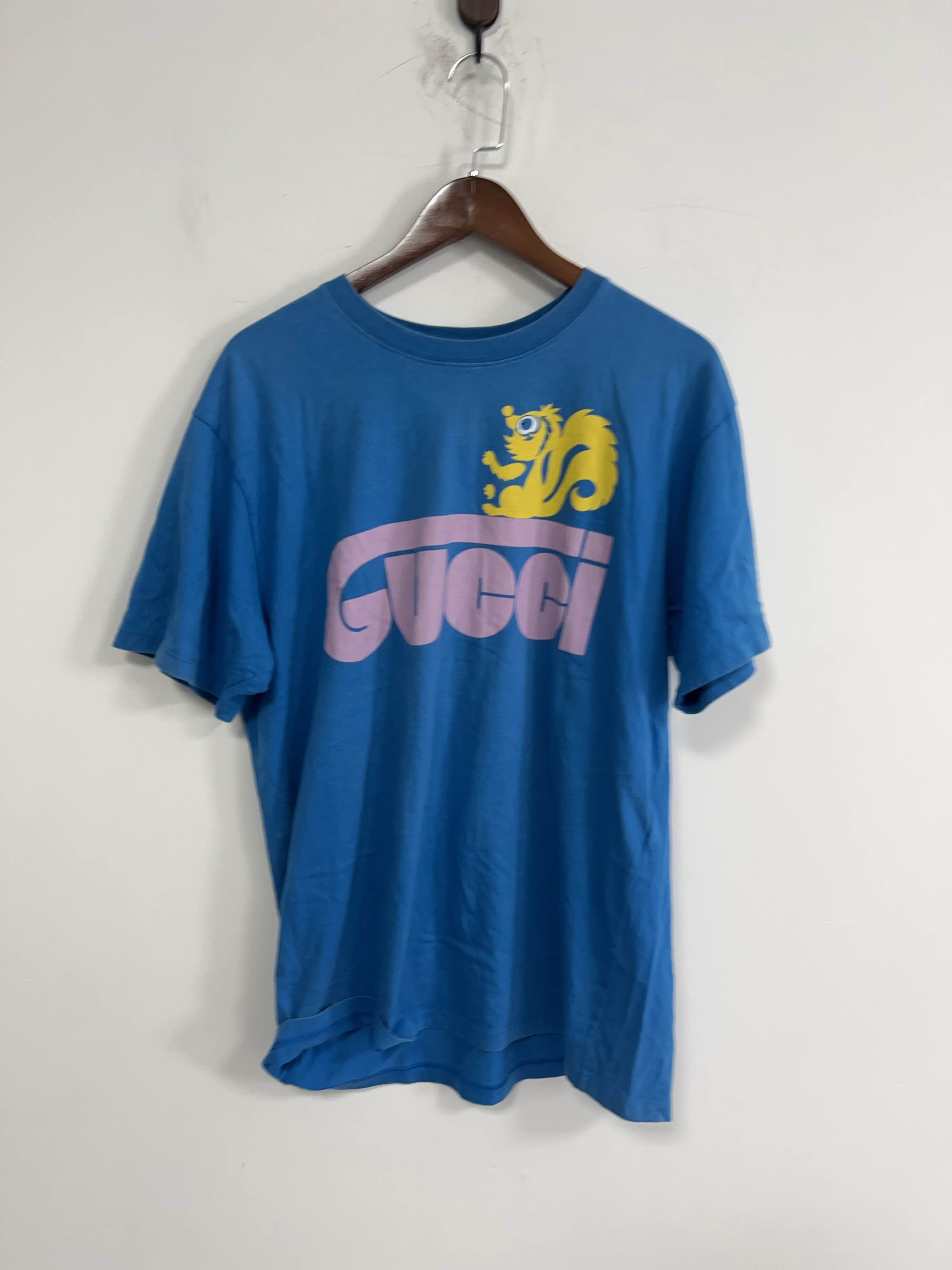 Gucci Gucci Squirrel Graphic T-Shirt Size L Size US L / EU 52-54 / 3 - 1 Thumbnail