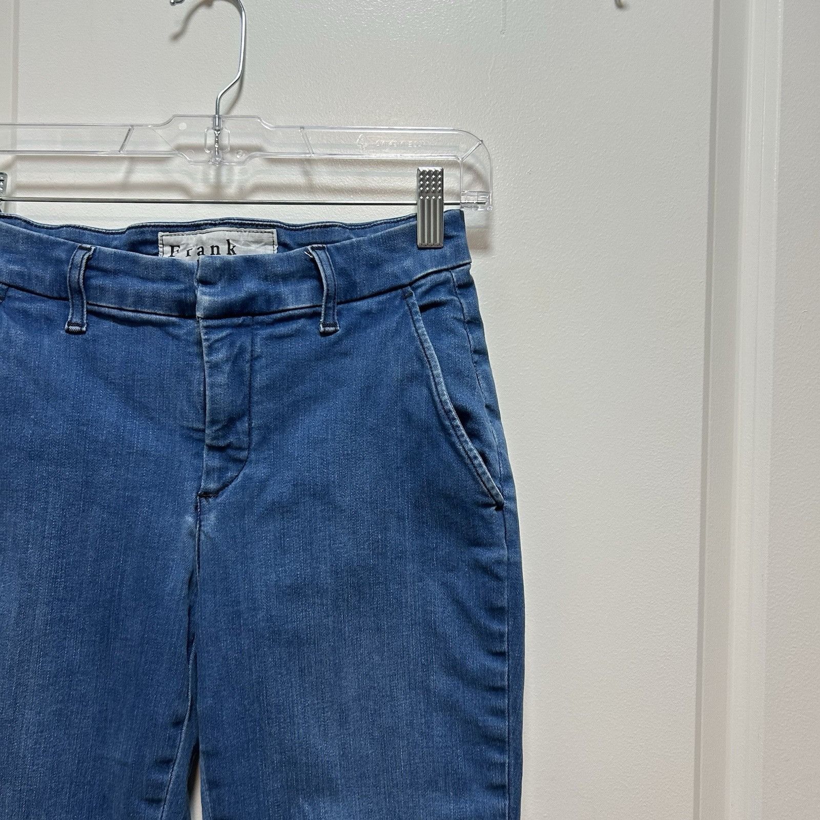 Frank & Eileen Frank & Eileen Wicklow Performance Cropped Blue Denim Jeans Size 25" / US 0 / IT 36 - 8 Thumbnail