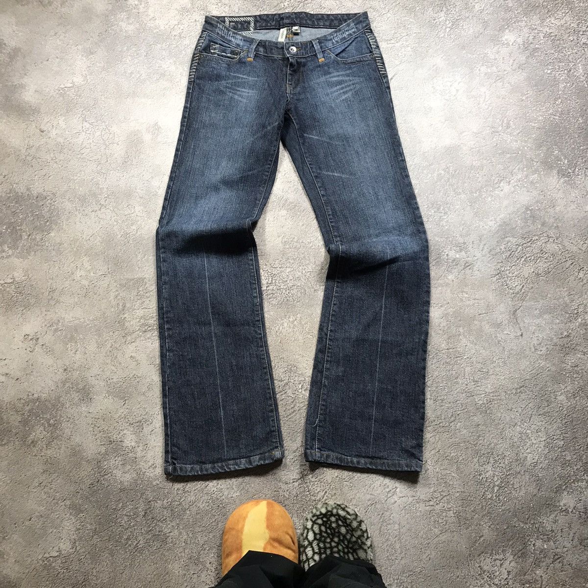 Japanese Brand vintage Faded Jeans japan distressed denim spring pants 90s Size 28" / US 6 / IT 42 - 2 Thumbnail