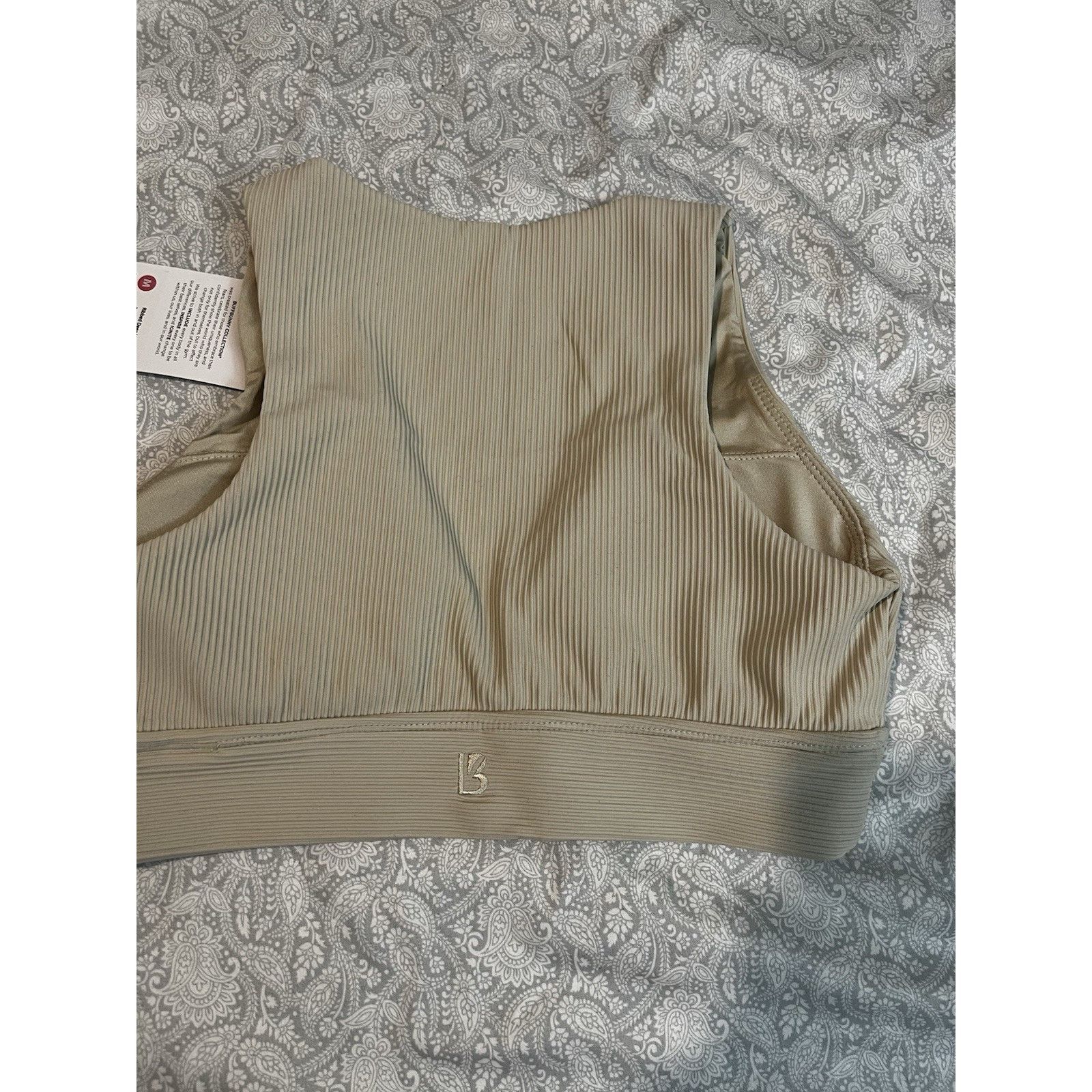 Other Buffbunny Collection Ribbed Deep V Tank Sports Bra Beige Size M / US 6-8 / IT 42-44 - 8 Thumbnail