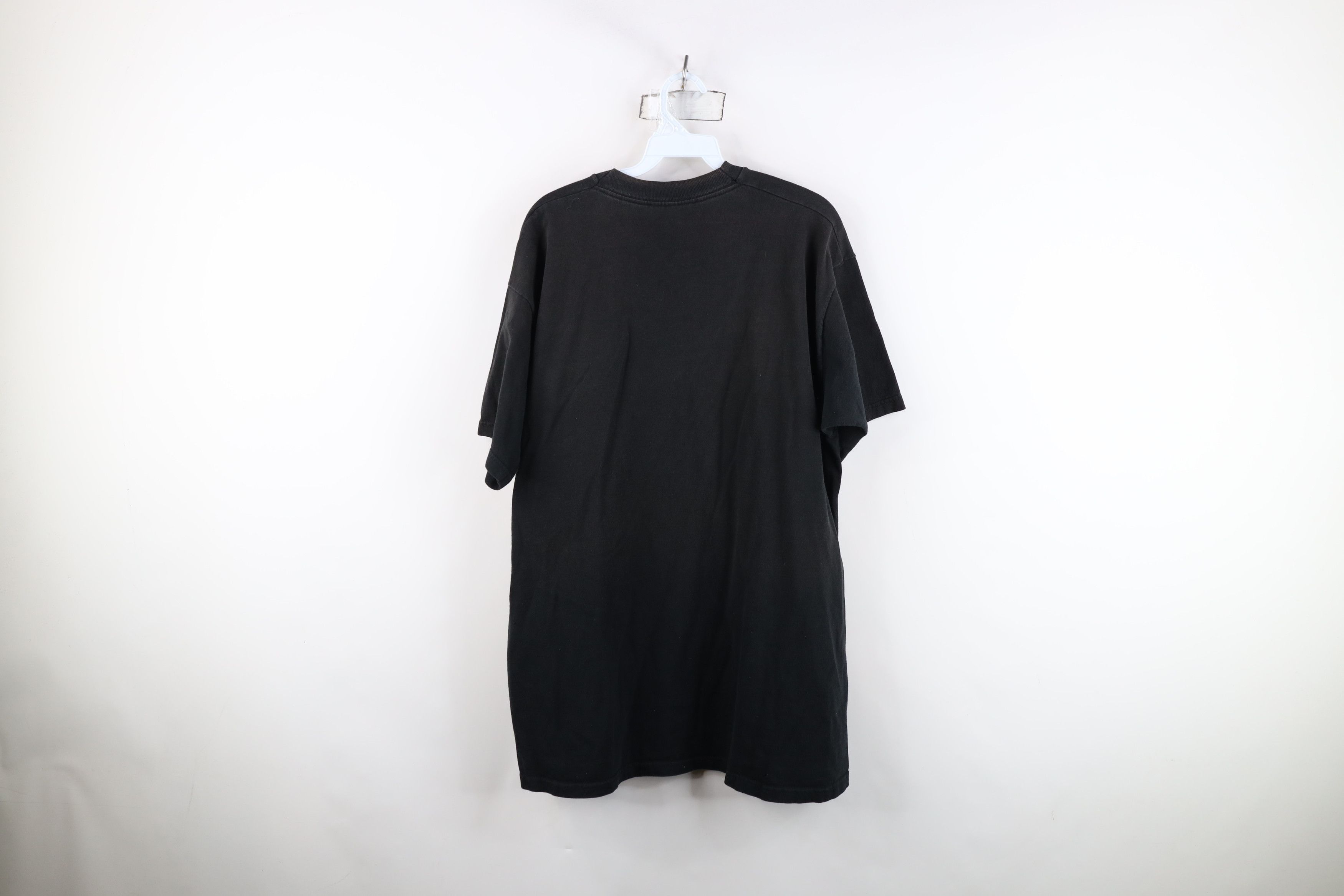 Vintage Vintage 90s Streetwear Heavyweight Cotton T-Shirt Black Size US XL / EU 56 / 4 - 11 Thumbnail