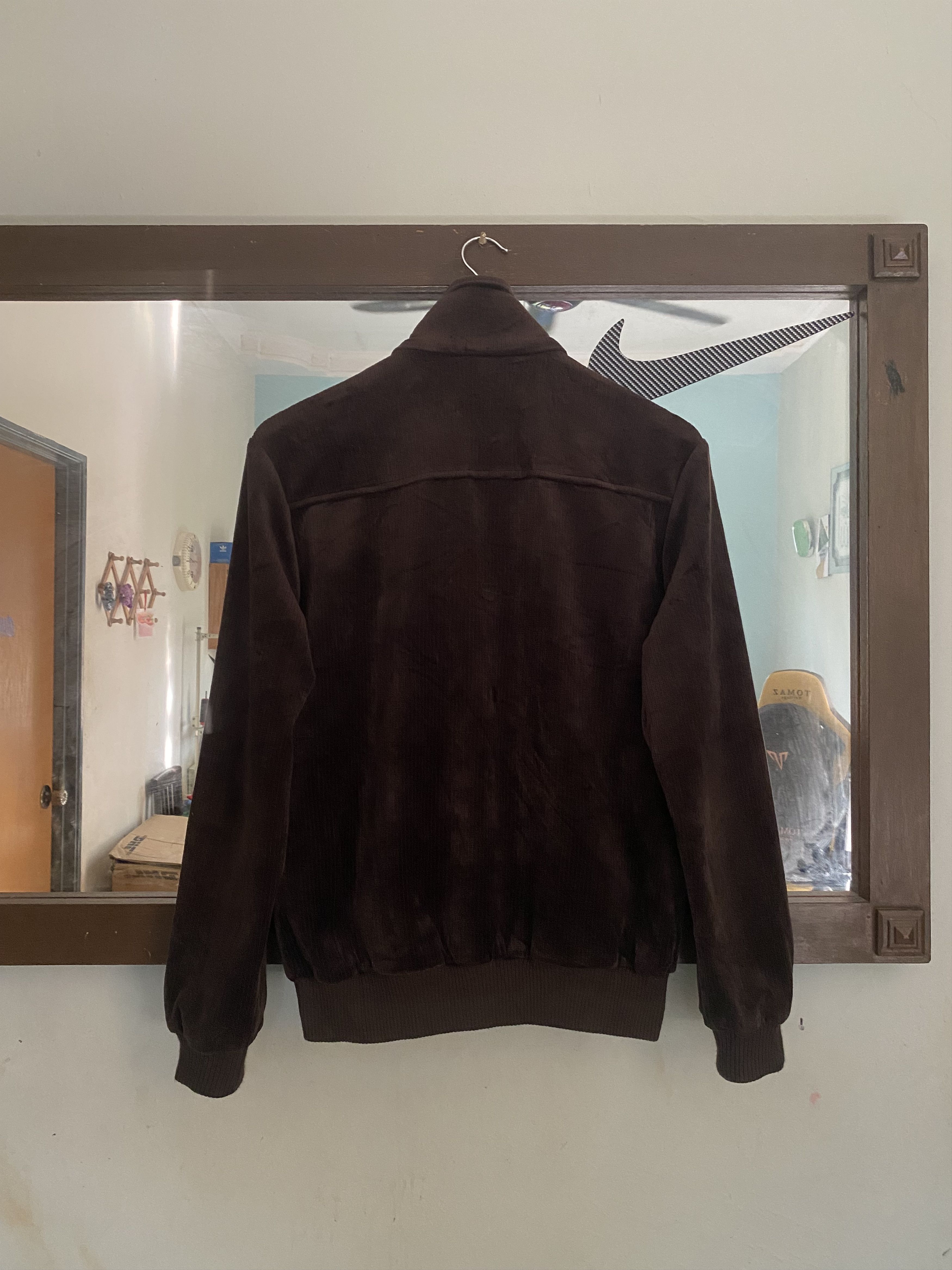 Adidas × Vintage Vintage 80s Velvet Adidas Ziper Jacket Grosse 5 Size US L / EU 52-54 / 3 - 6 Thumbnail