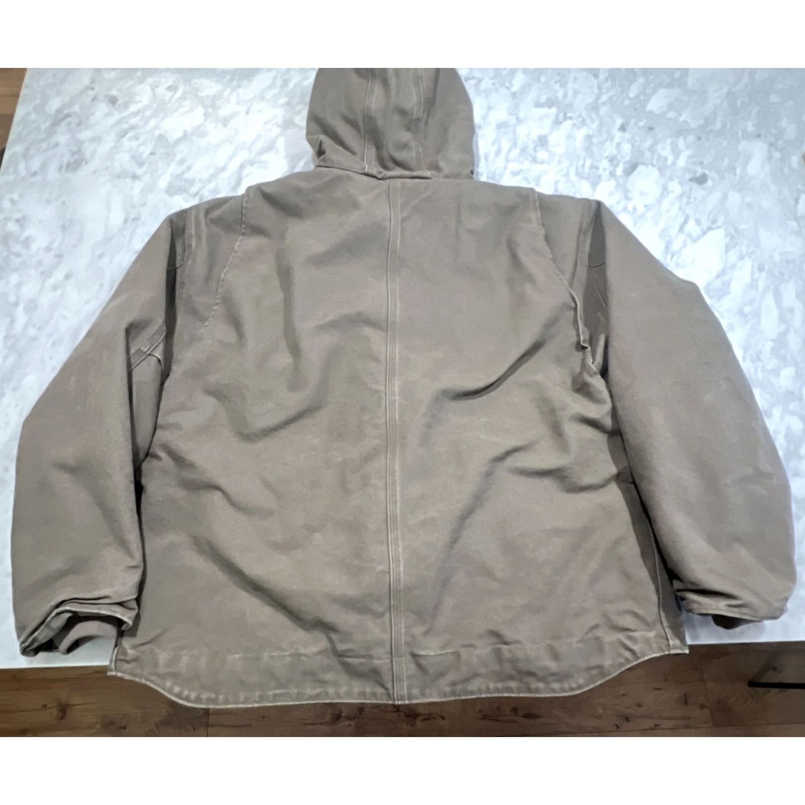 Carhartt VINTAGE Carhartt Jacket Mens 2XL Brown Sherpa Lined Hooded Workwear J141 LBR 90s Grunge Outdoor USA Size US XXL / EU 58 / 5 - 5 Thumbnail