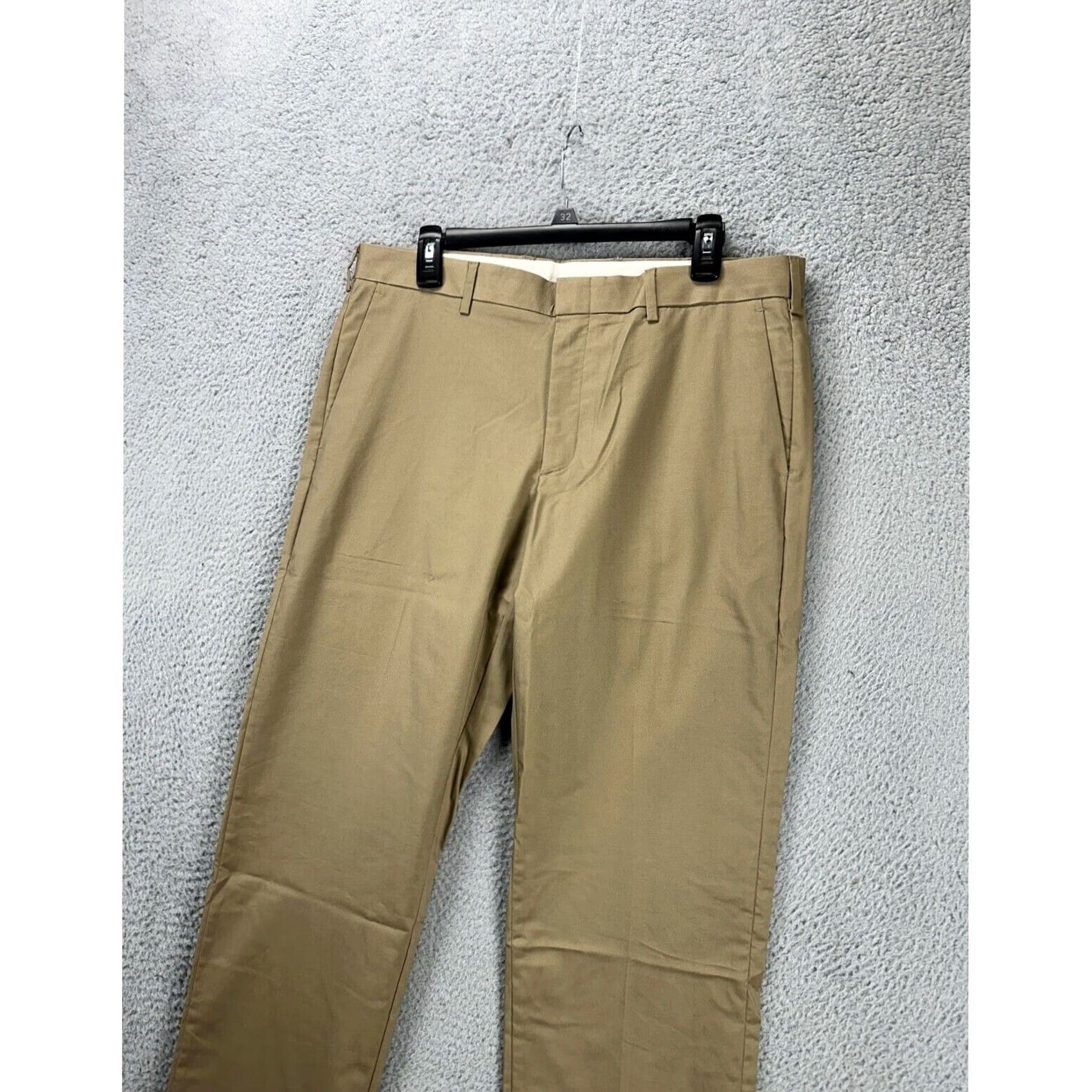 Vintage J.Crew Ludlow Chino Pants Mens 34X36 Flat Front Slim Beige Tan 3XDry Casual Preppy Size US 34 / EU 50 - 7 Thumbnail
